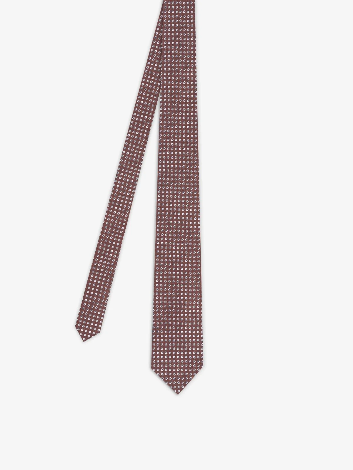 Cravate fantaisie marron