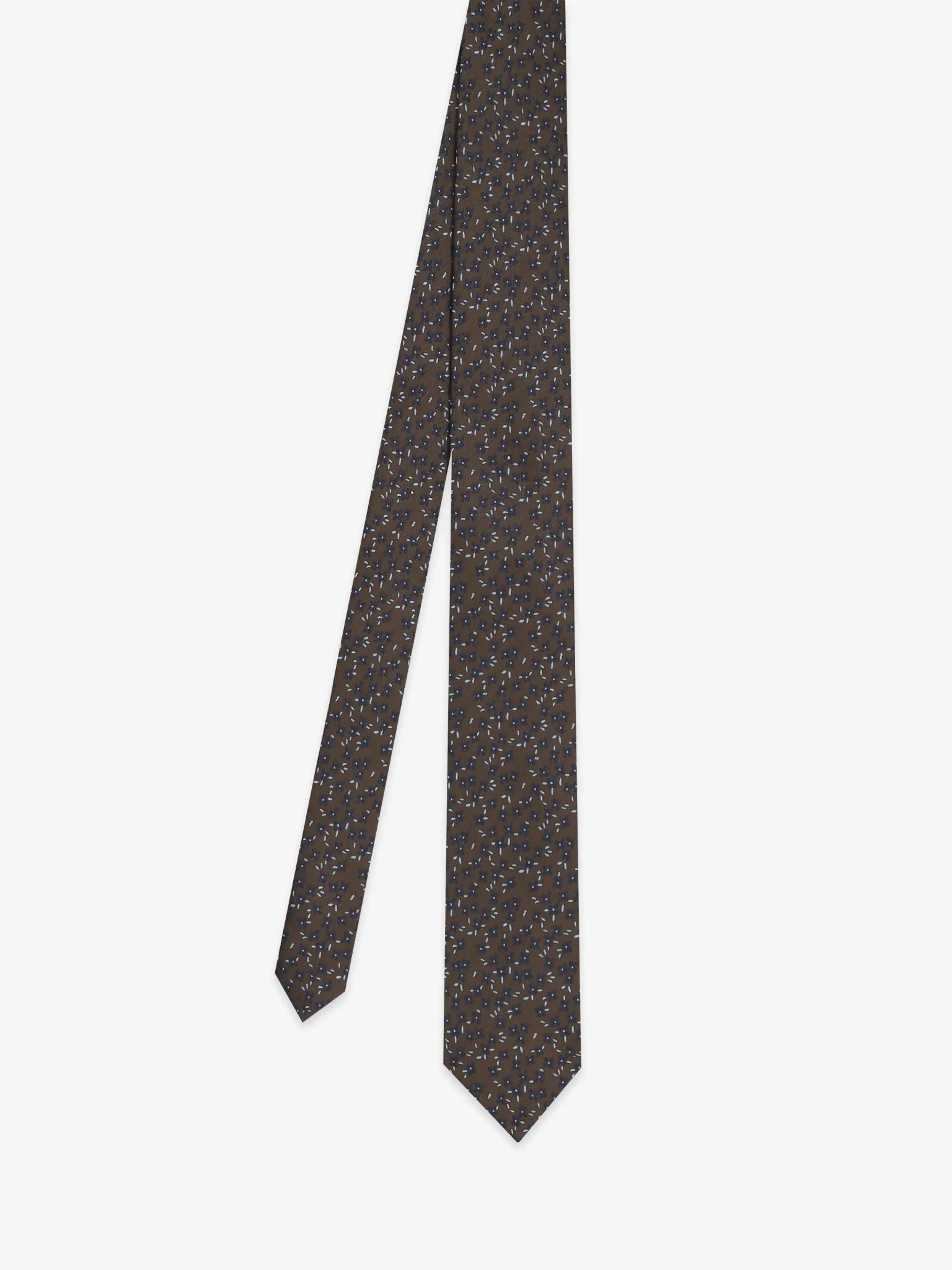 Cravate fantaisie marron