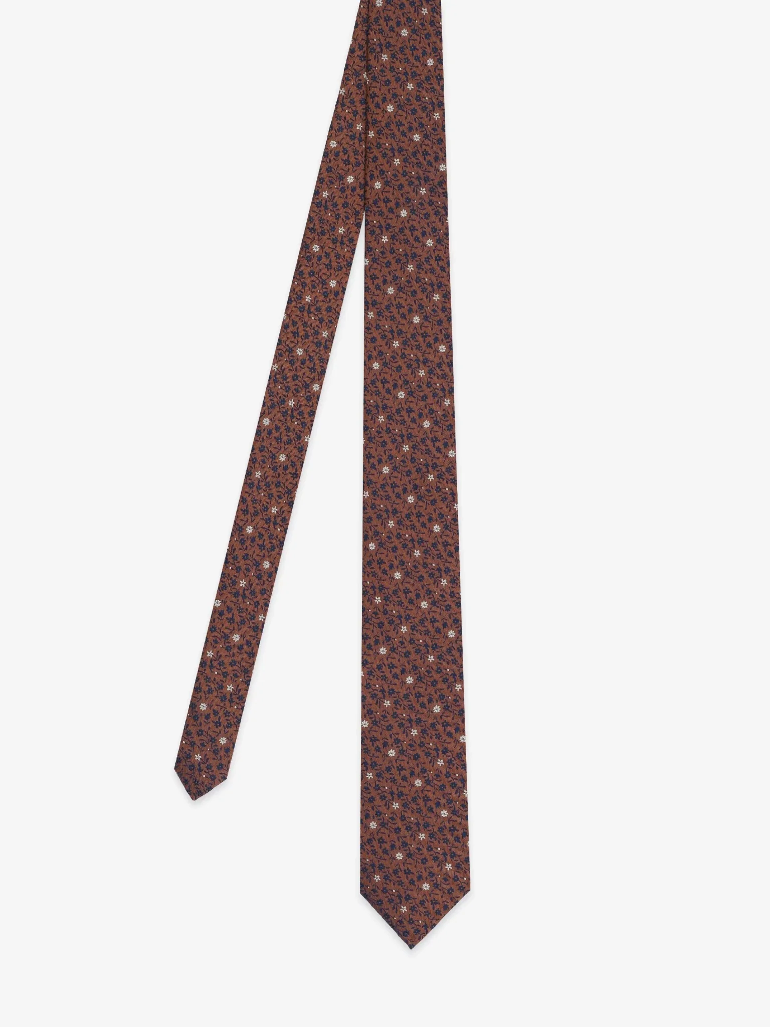 Cravate fantaisie marron