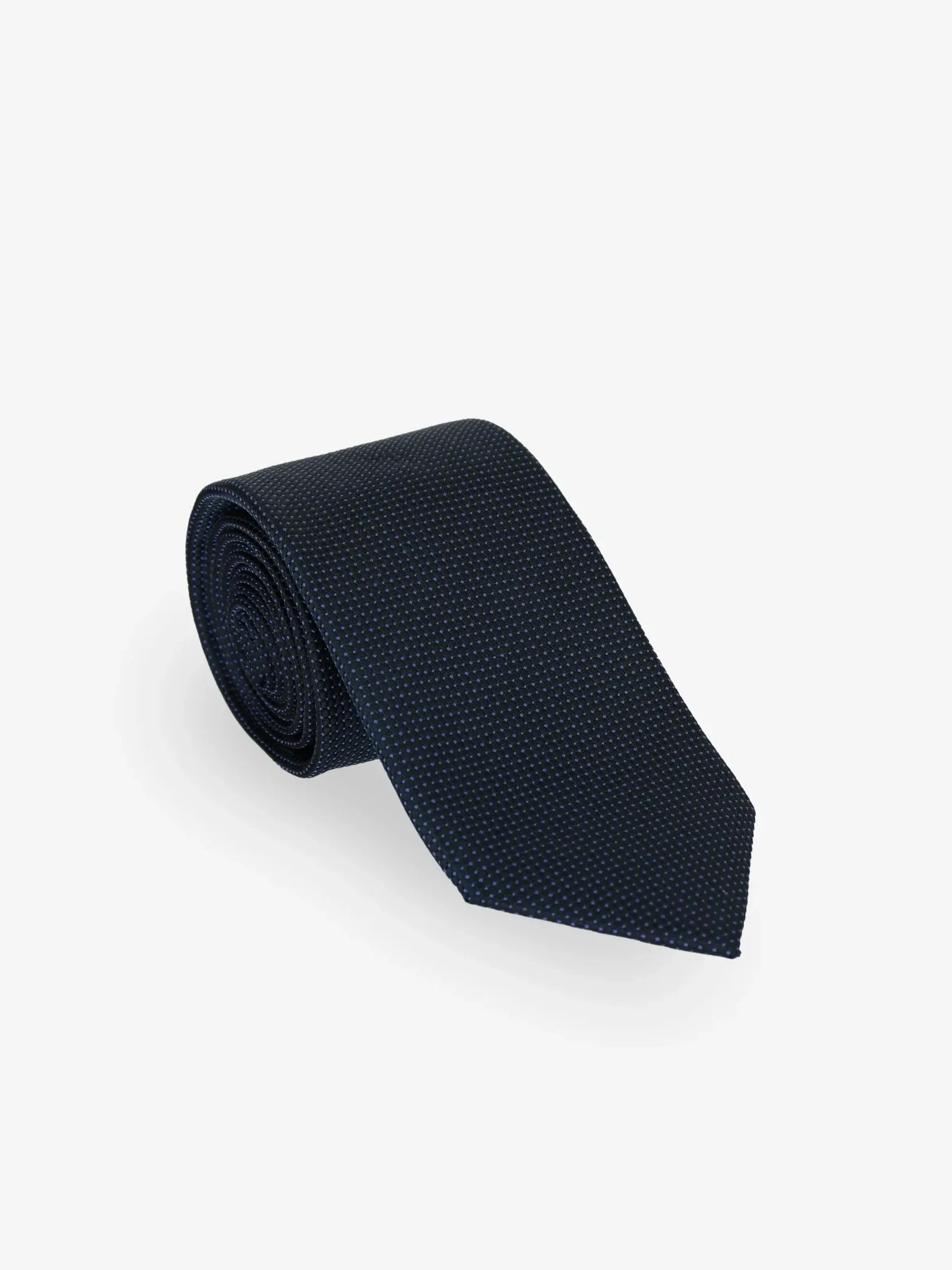 Cravate texturée marine - Image 2