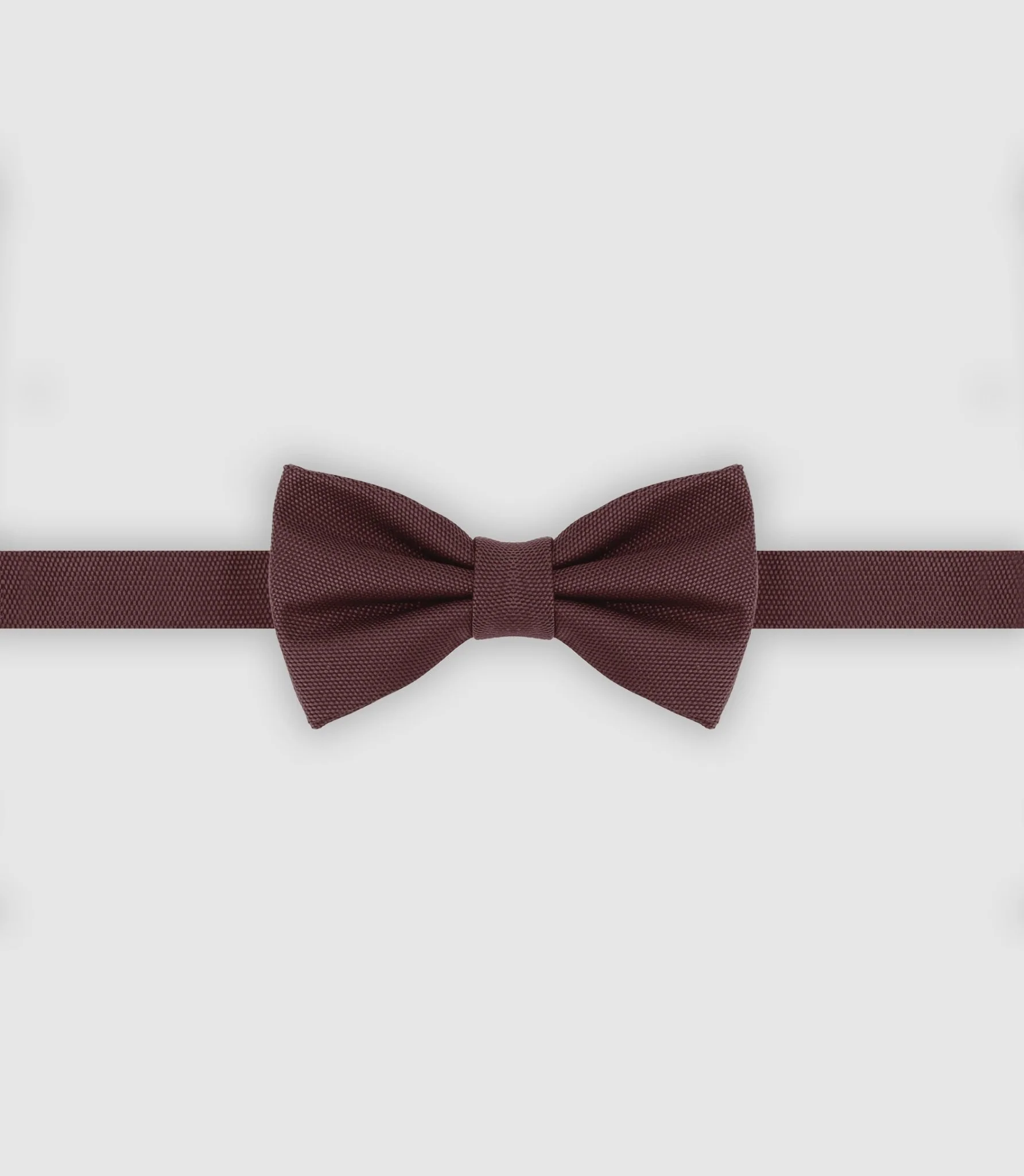 Nœud papillon uni bordeaux