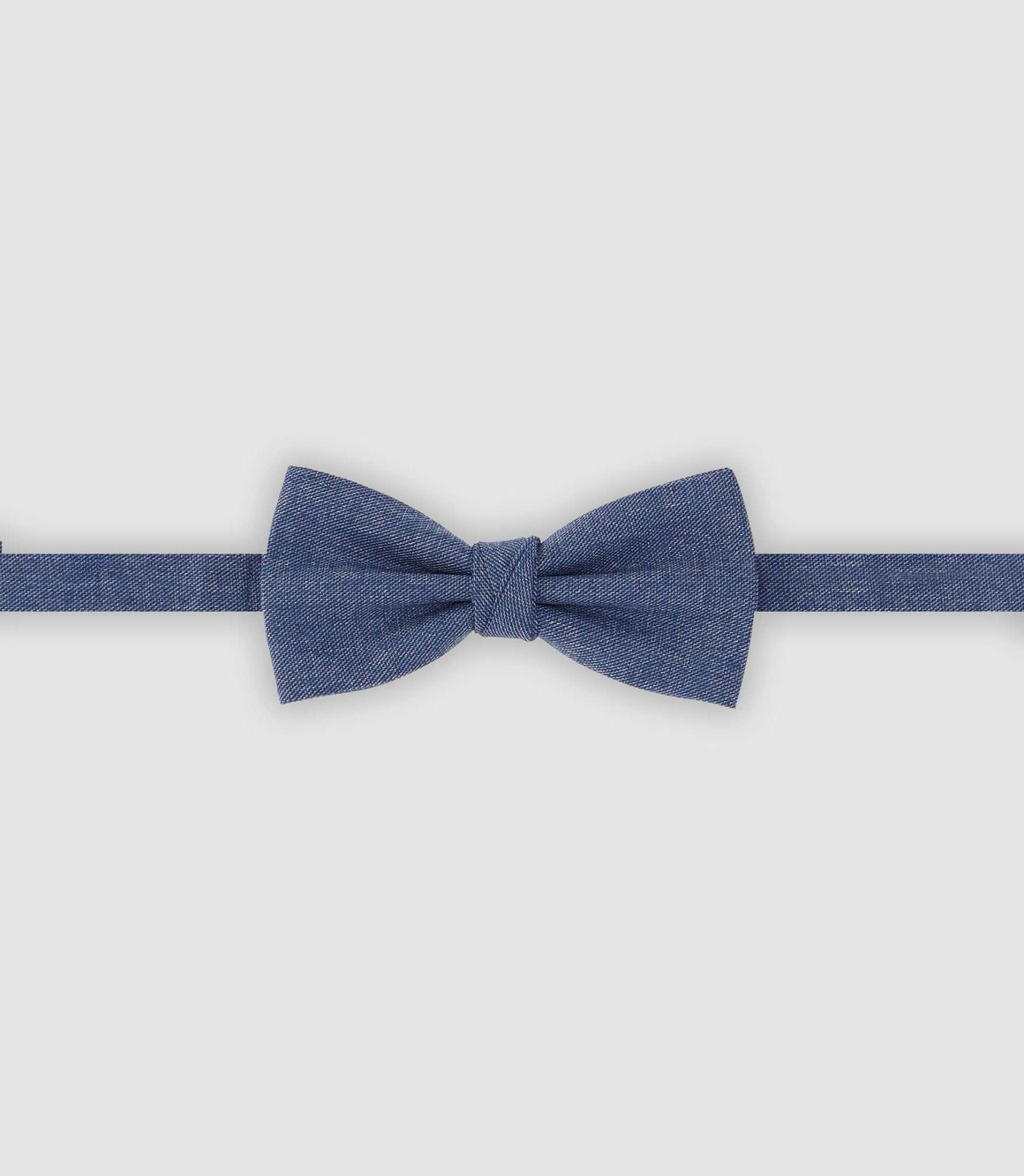 Nœud papillon uni marine