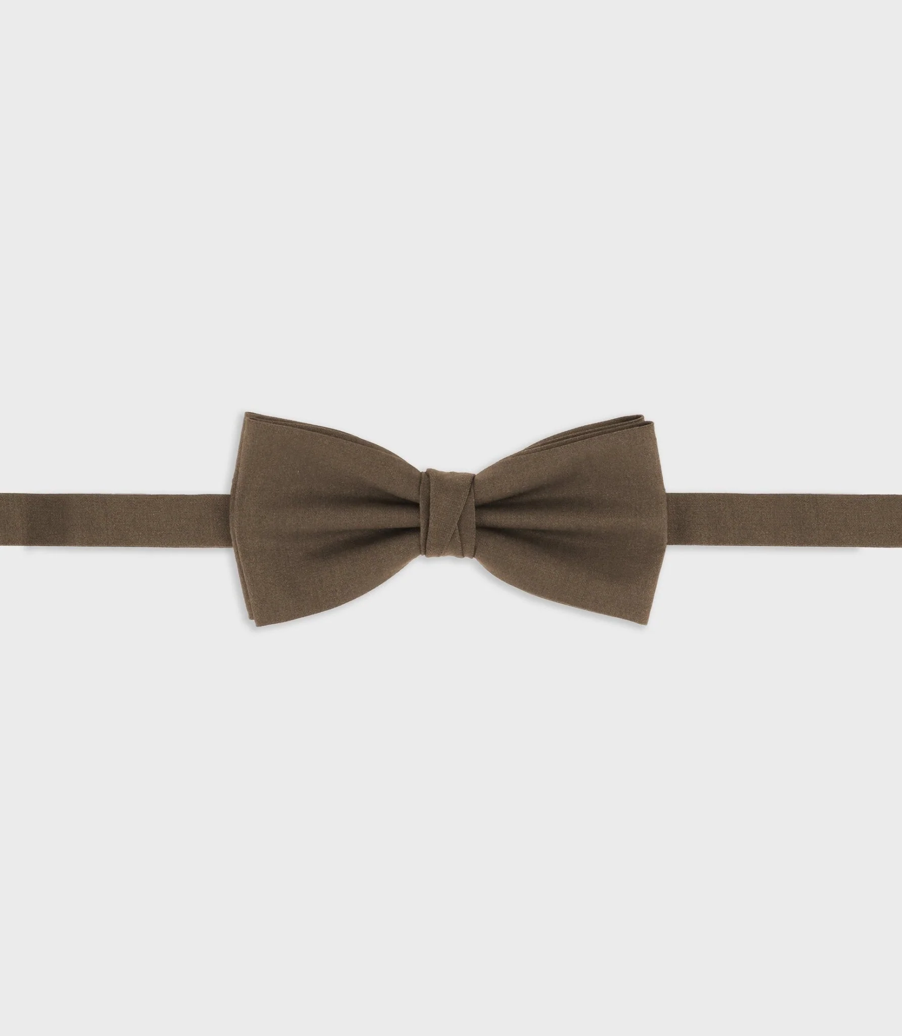 Nœud papillon en tissu marron clair