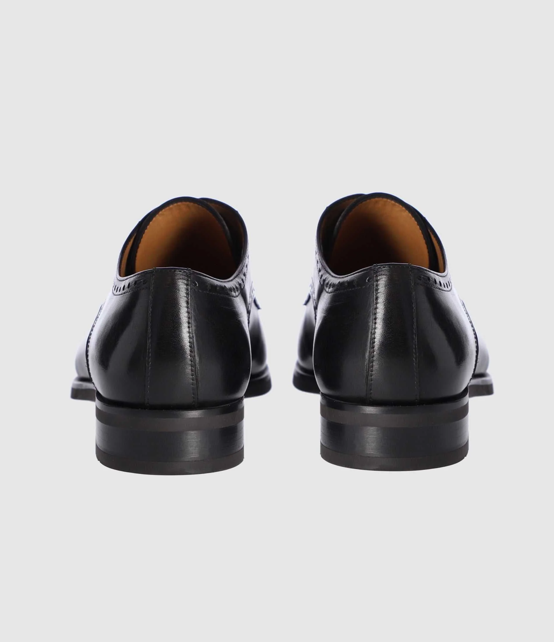 Derby couture en cuir noir OCTAVE - Image 5