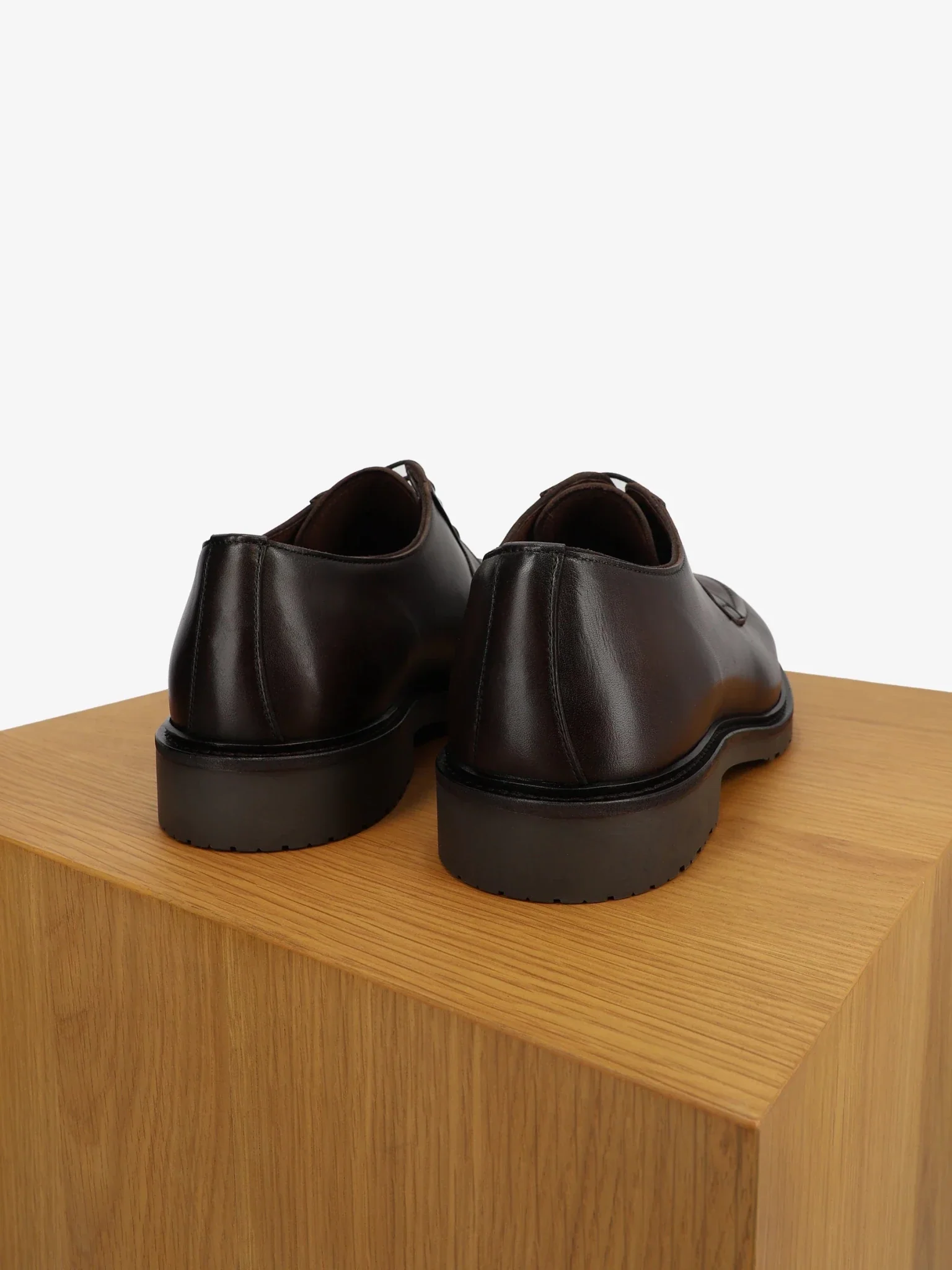 Derby en cuir marron foncé - Image 5