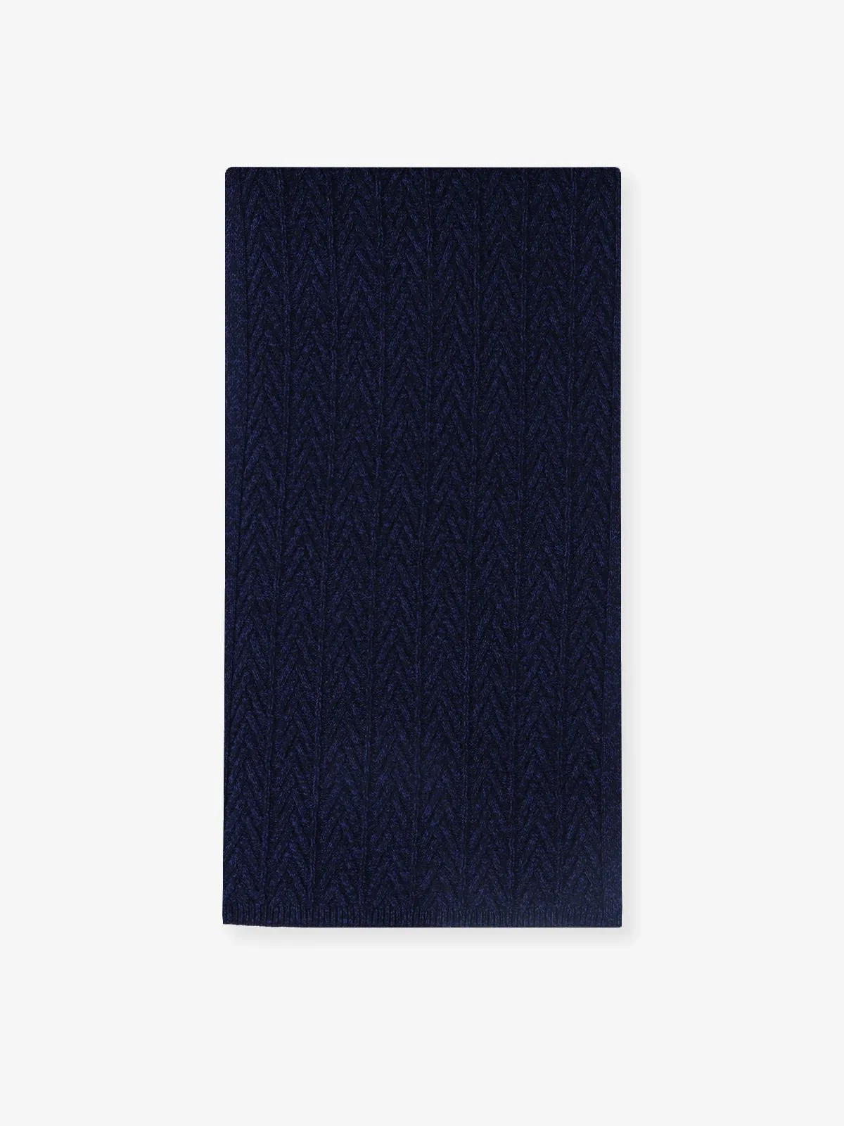 Écharpe en maille unie marine