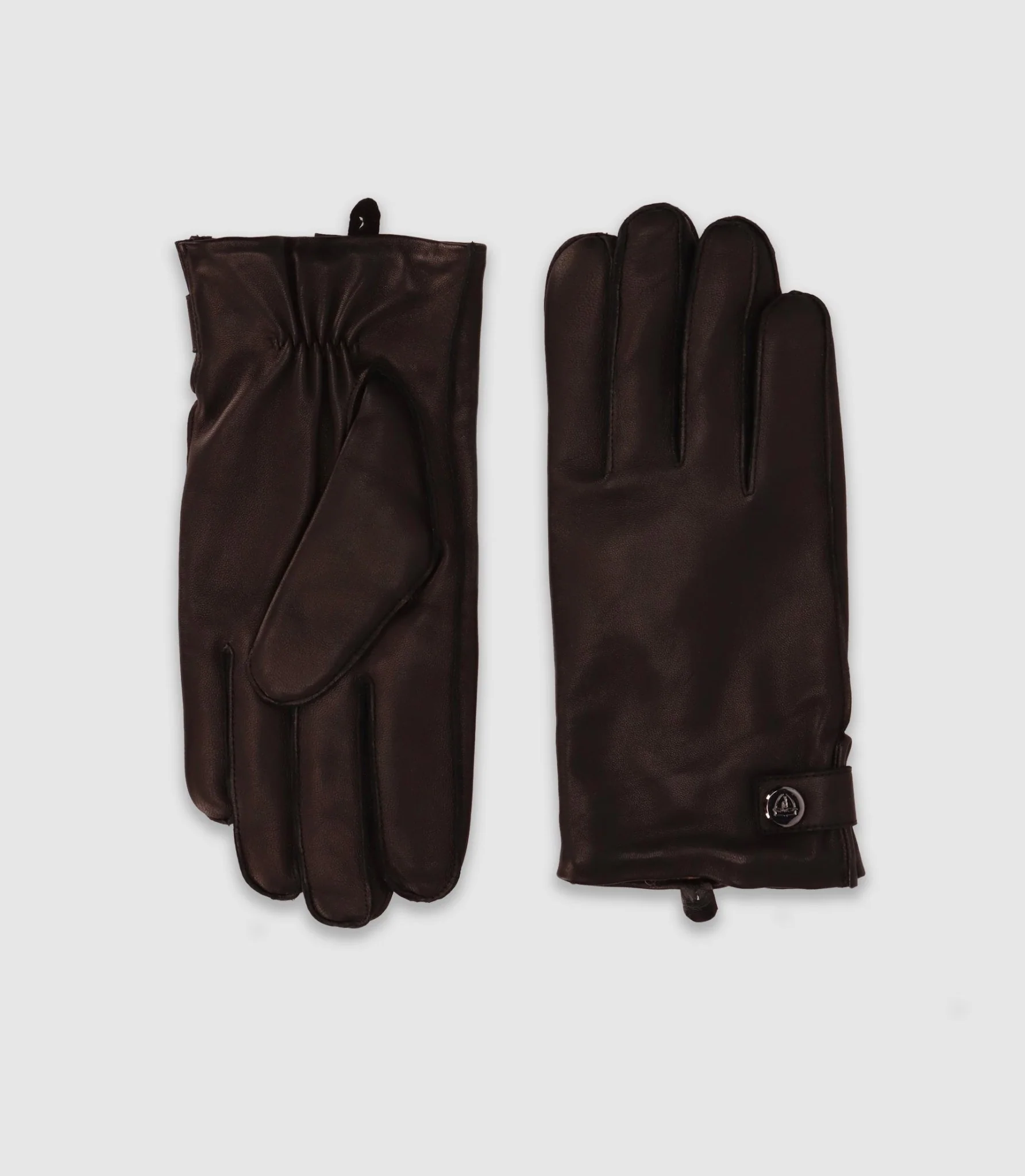 Gants en cuir noir