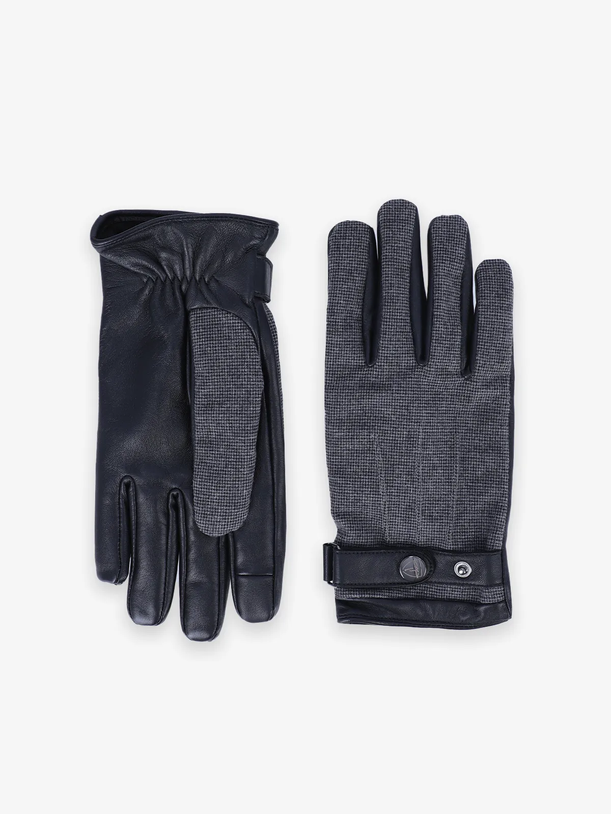 Gants en tissu anthracite