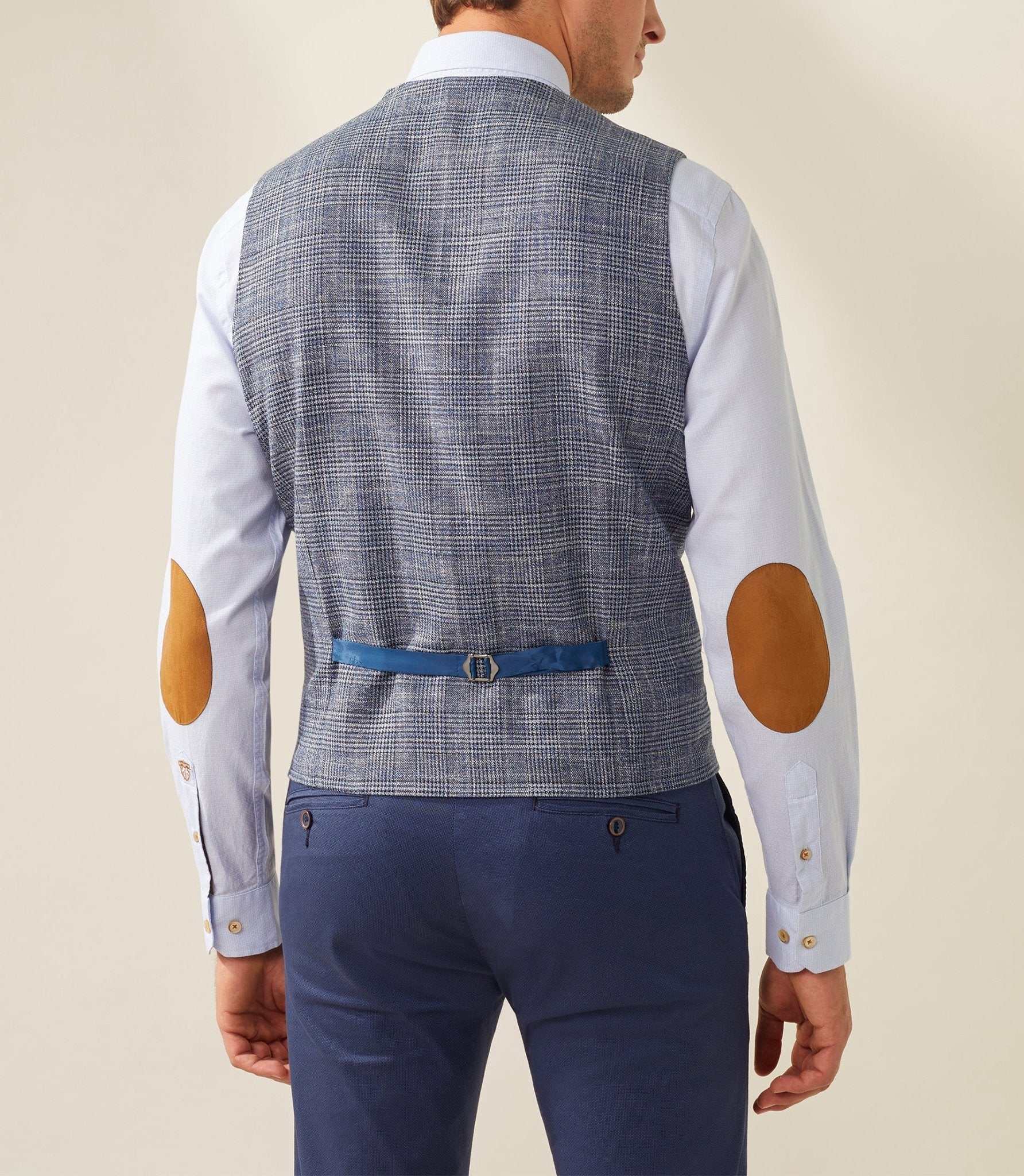 Gilet casual bleu "Lenvie" - Image 3