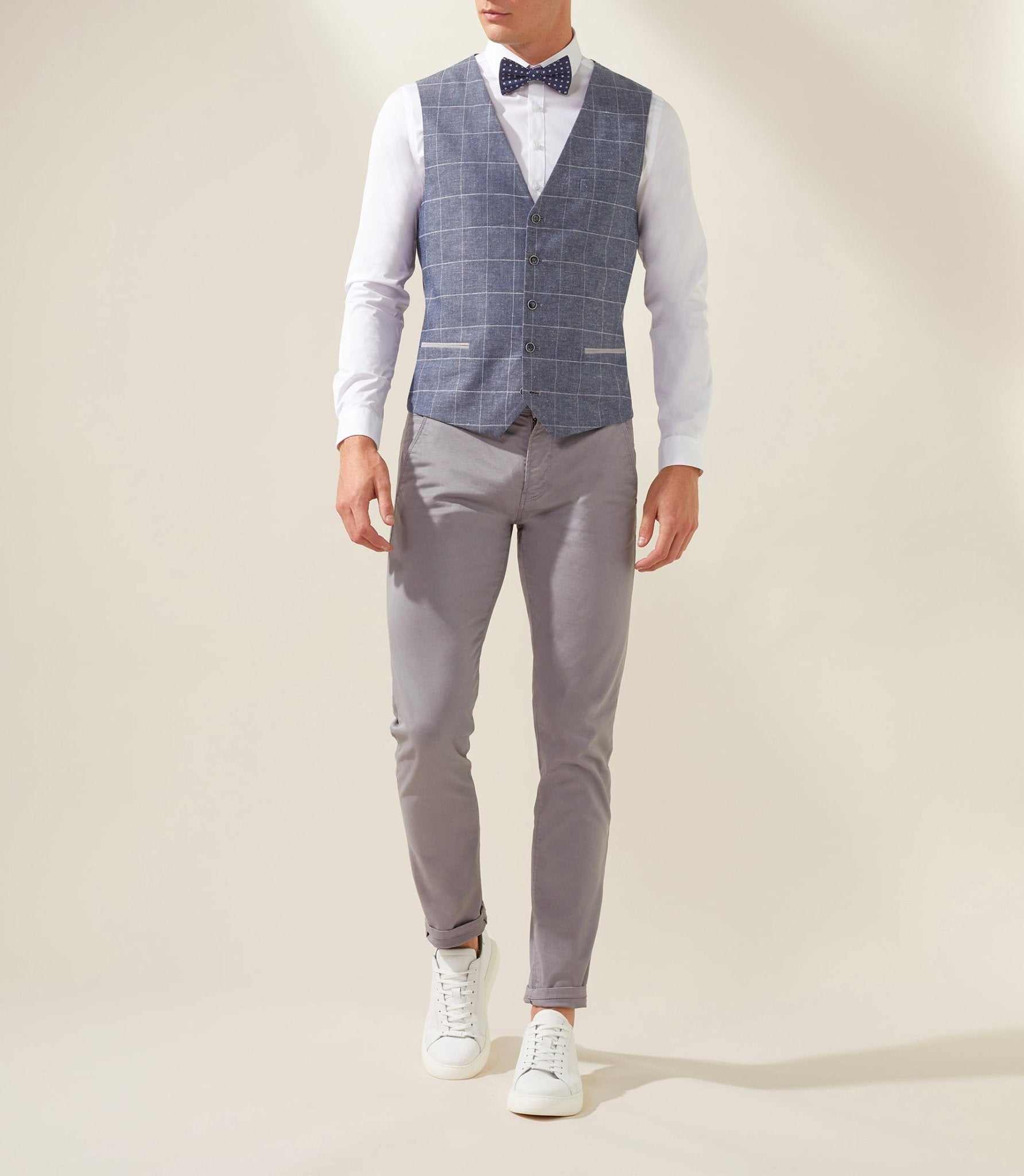 Gilet casual bleu "Levasion"