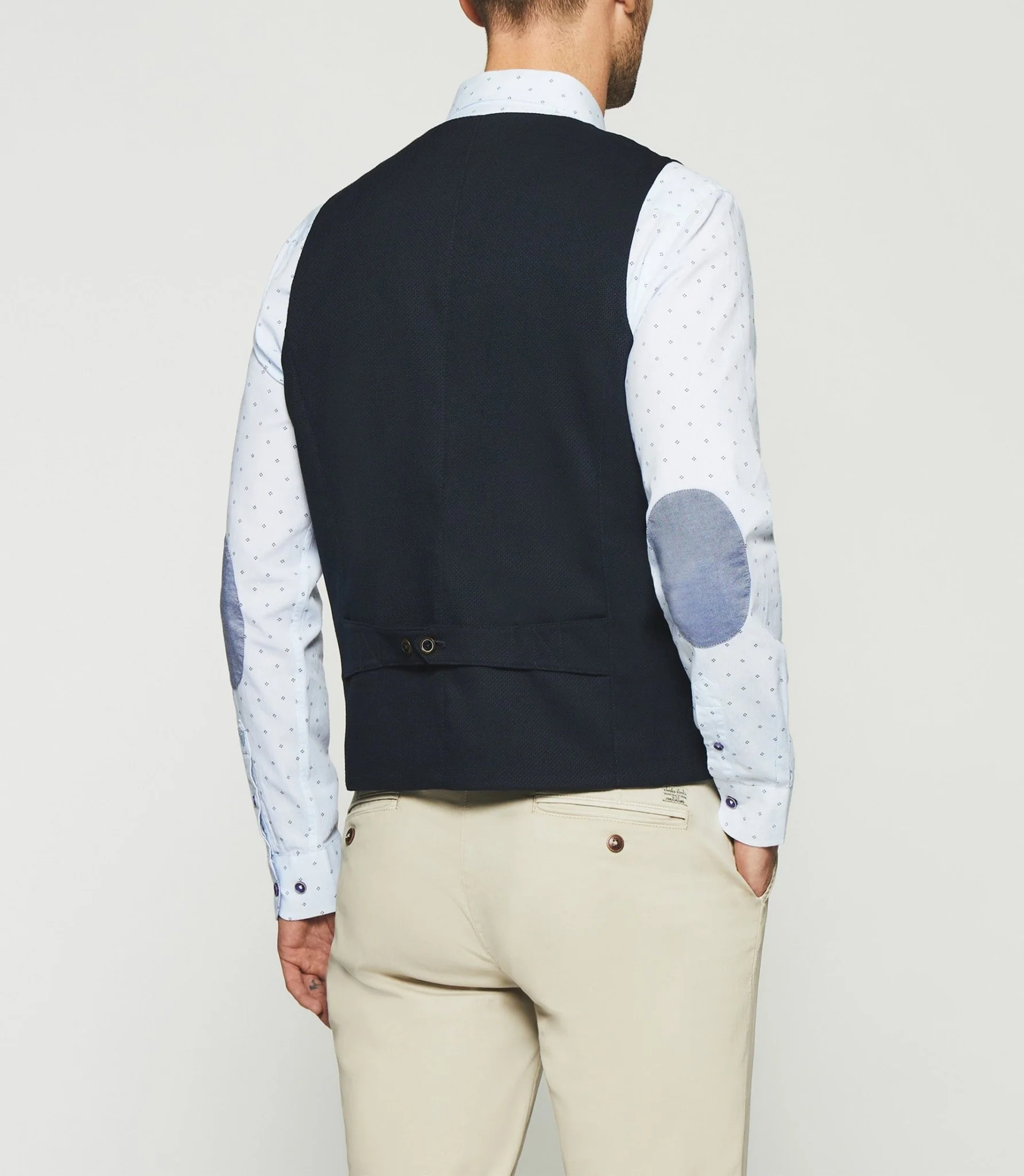 Gilet casual marine - Image 3