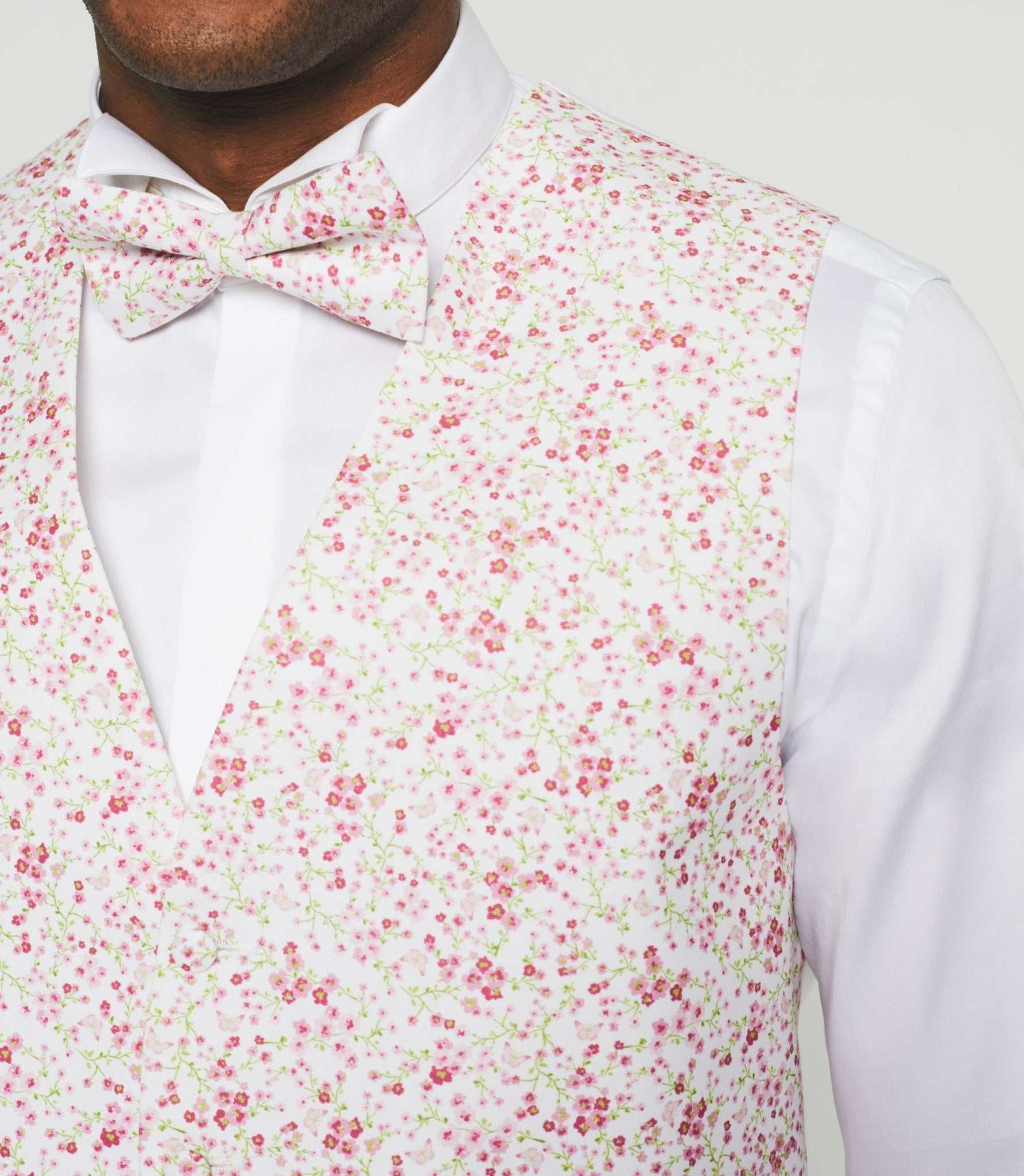 Gilet de costume cérémonie rose "Jacques" - Image 2