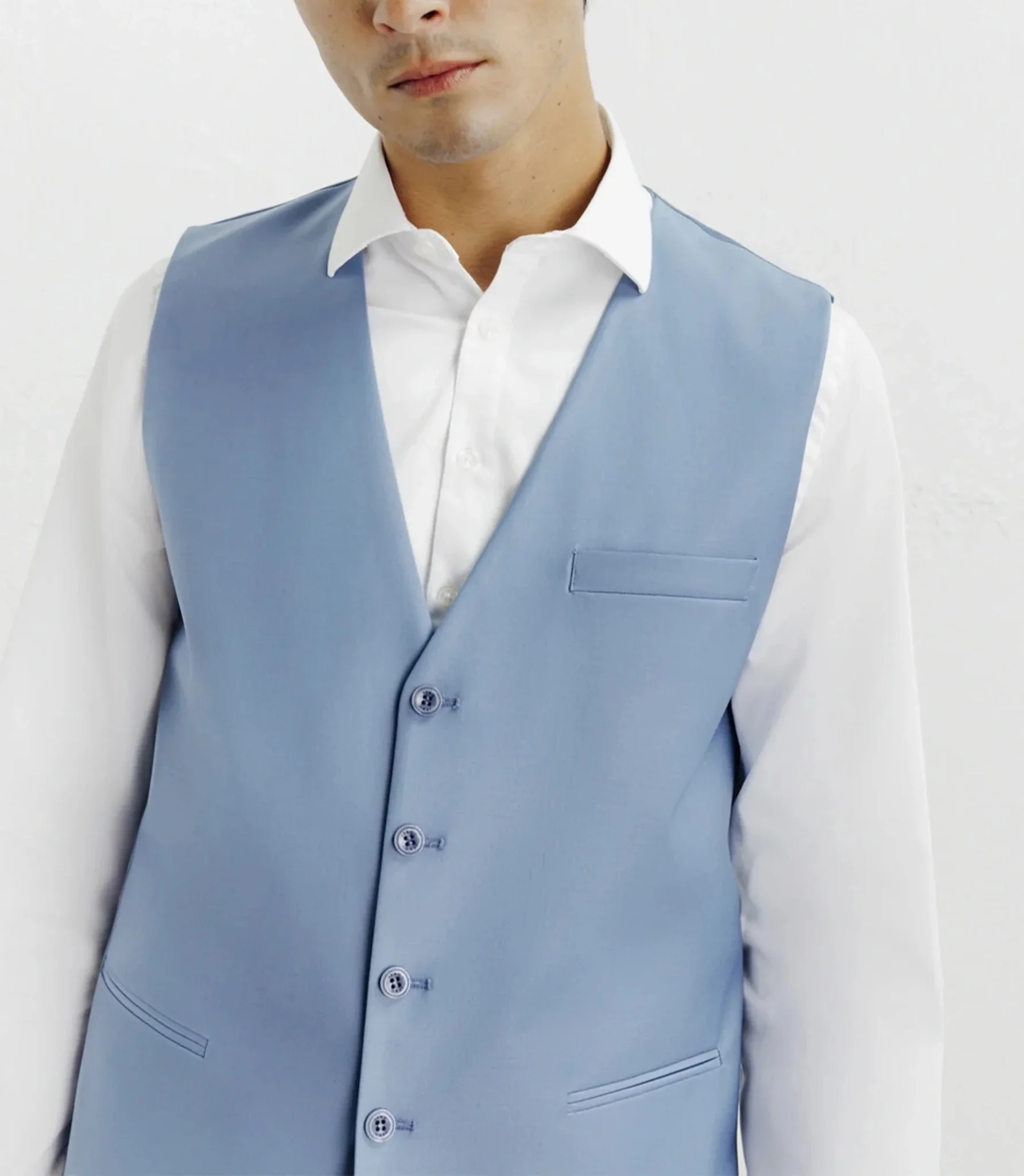 Gilet ville bleu ciel - Image 2