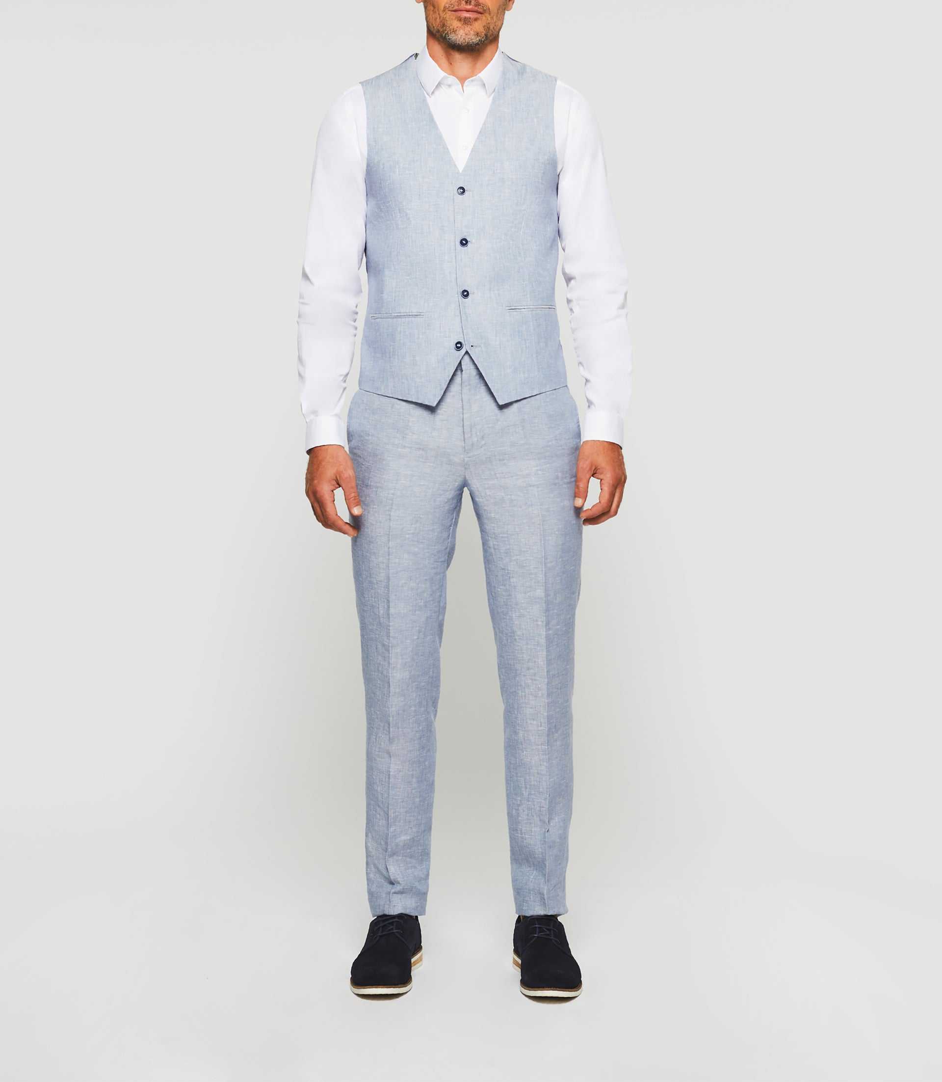 Gilet de cérémonie bleu ciel "Jcieloc" - Image 3