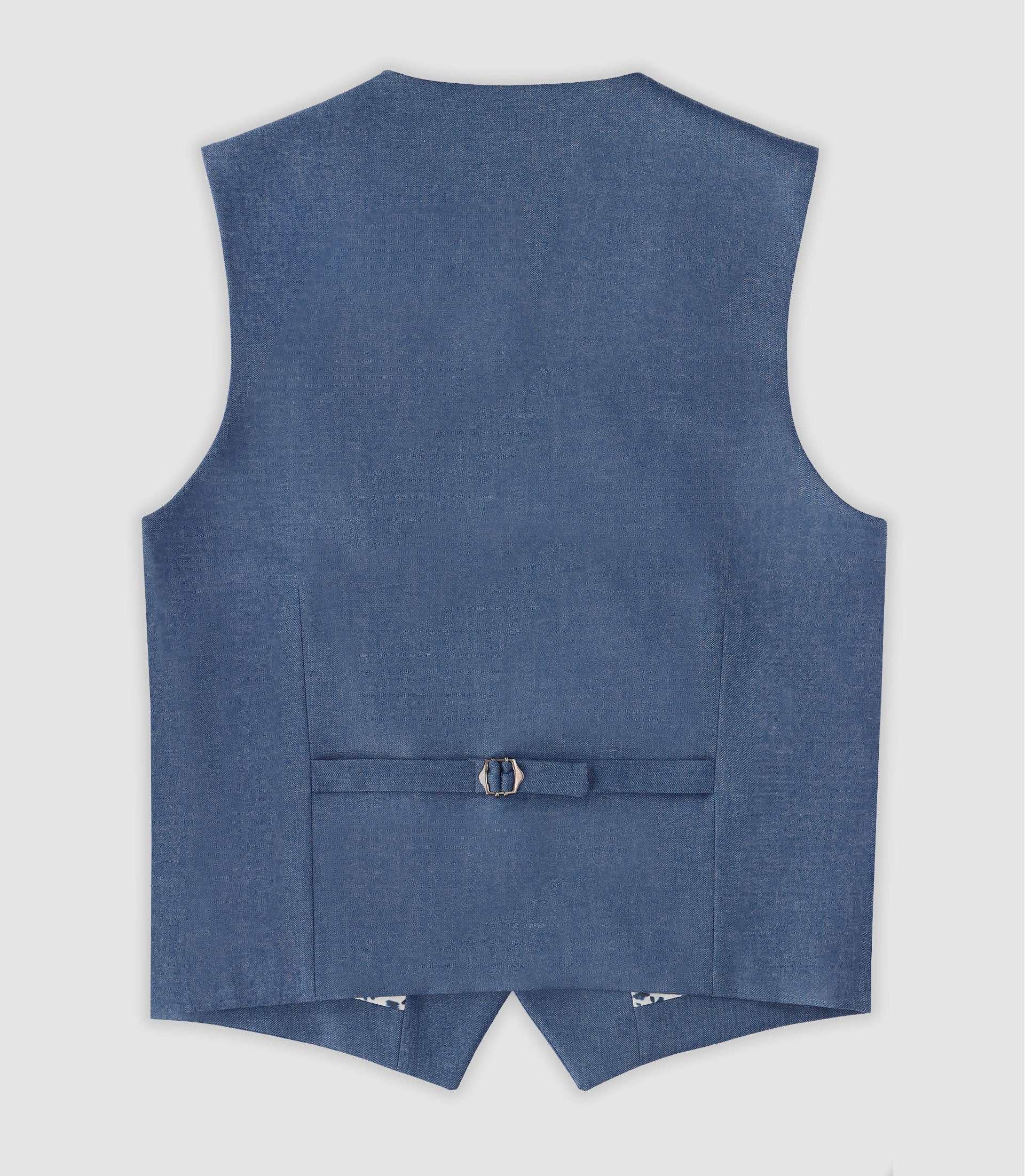 Gilet ville bleu effet denim - Image 2