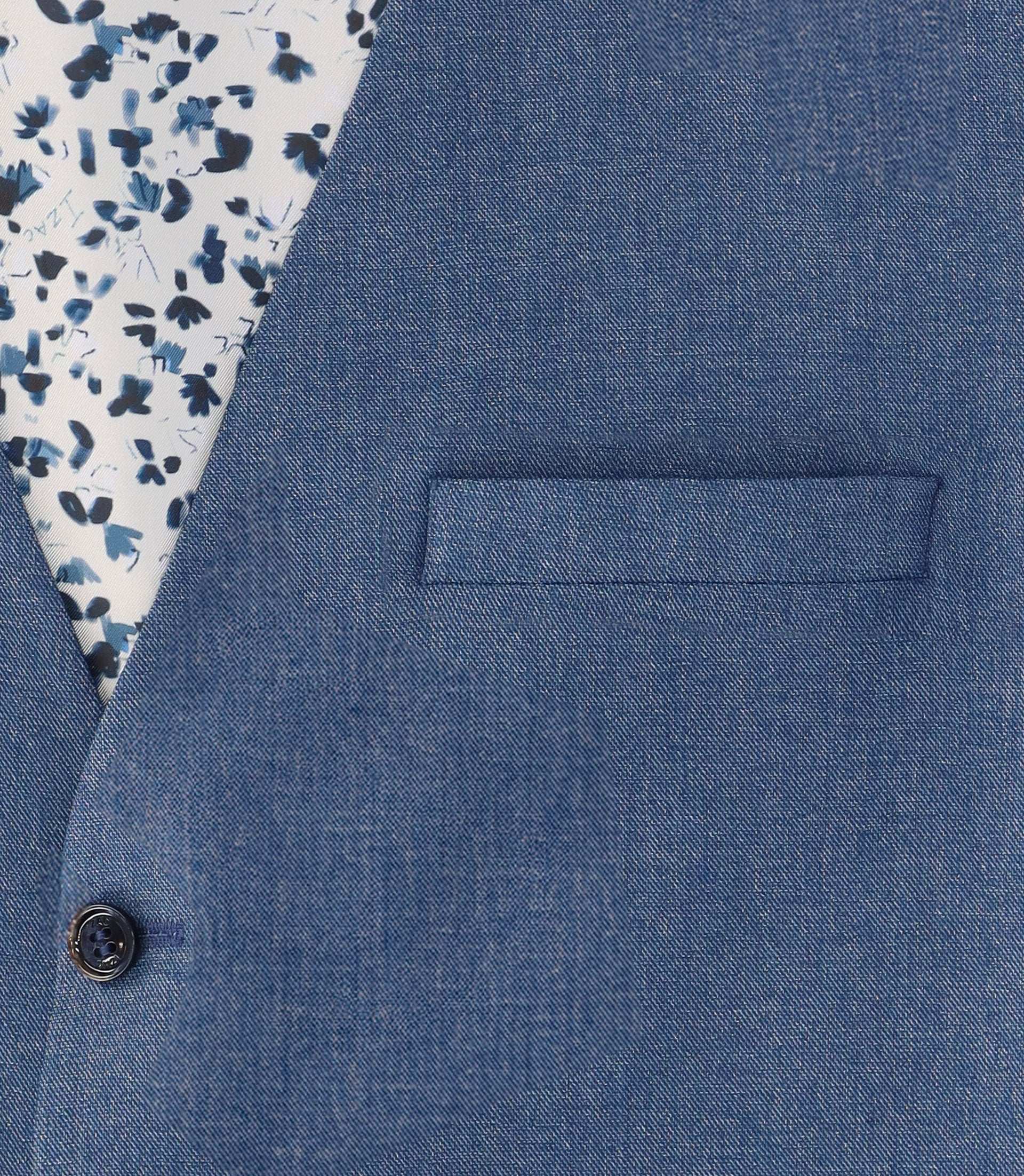 Gilet ville bleu effet denim - Image 3