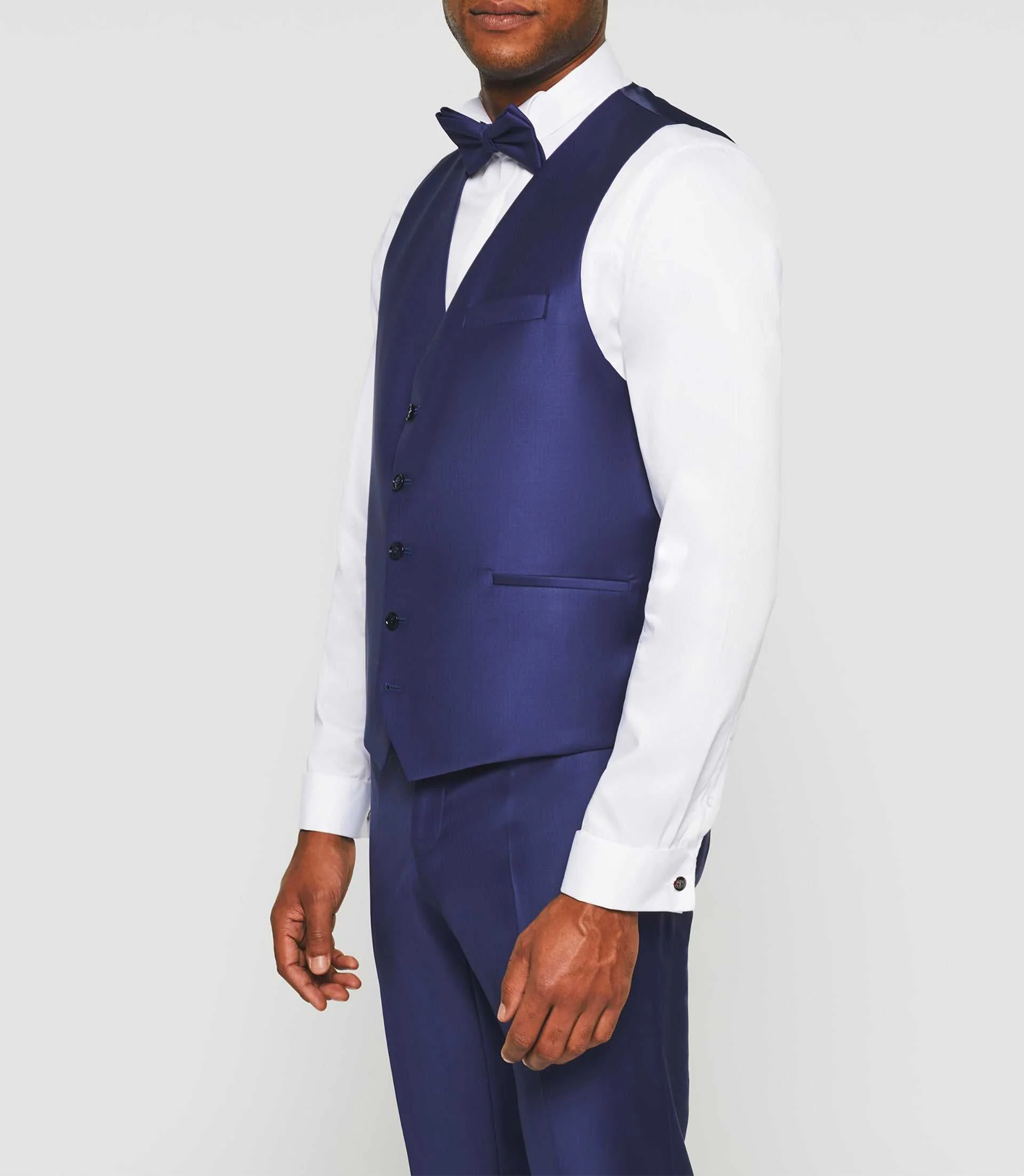 Gilet de costume bleu "Jfavori" - Image 4