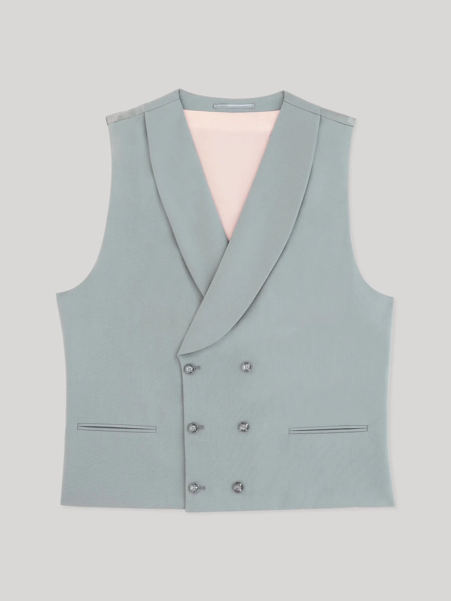Gilet ville en laine majoritaire vert clair