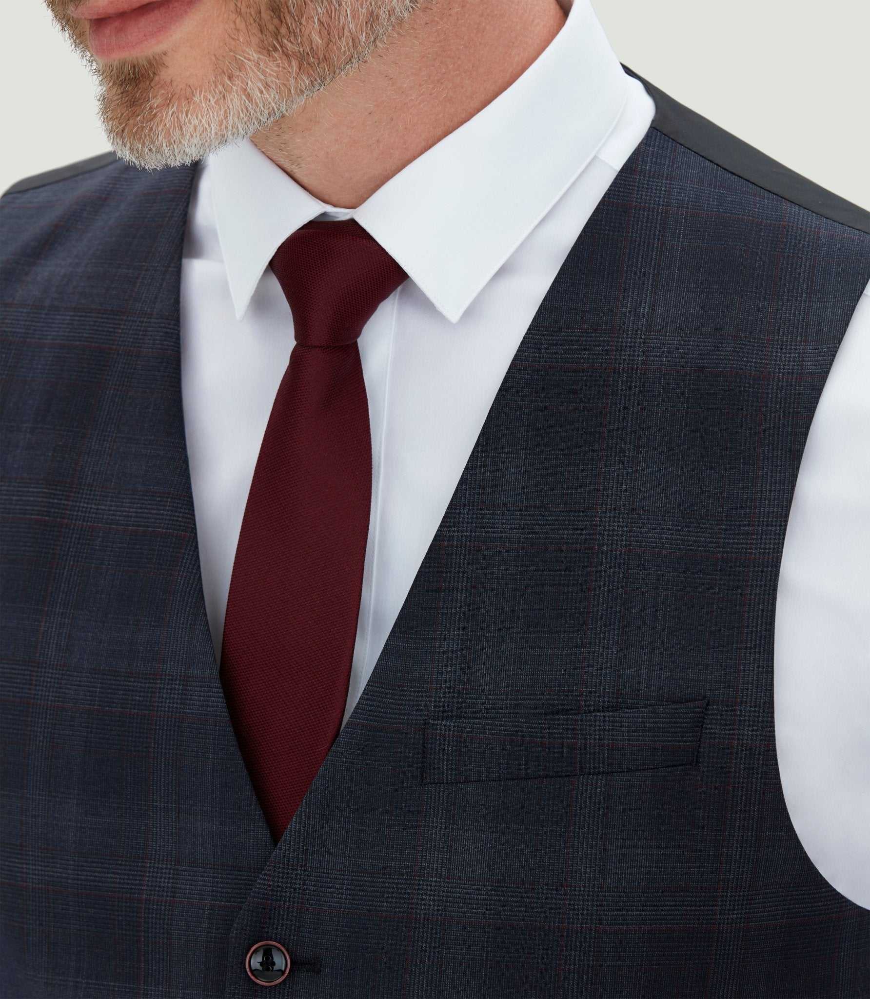 Gilet de ville gris anthracite "quadversaire" - Image 2
