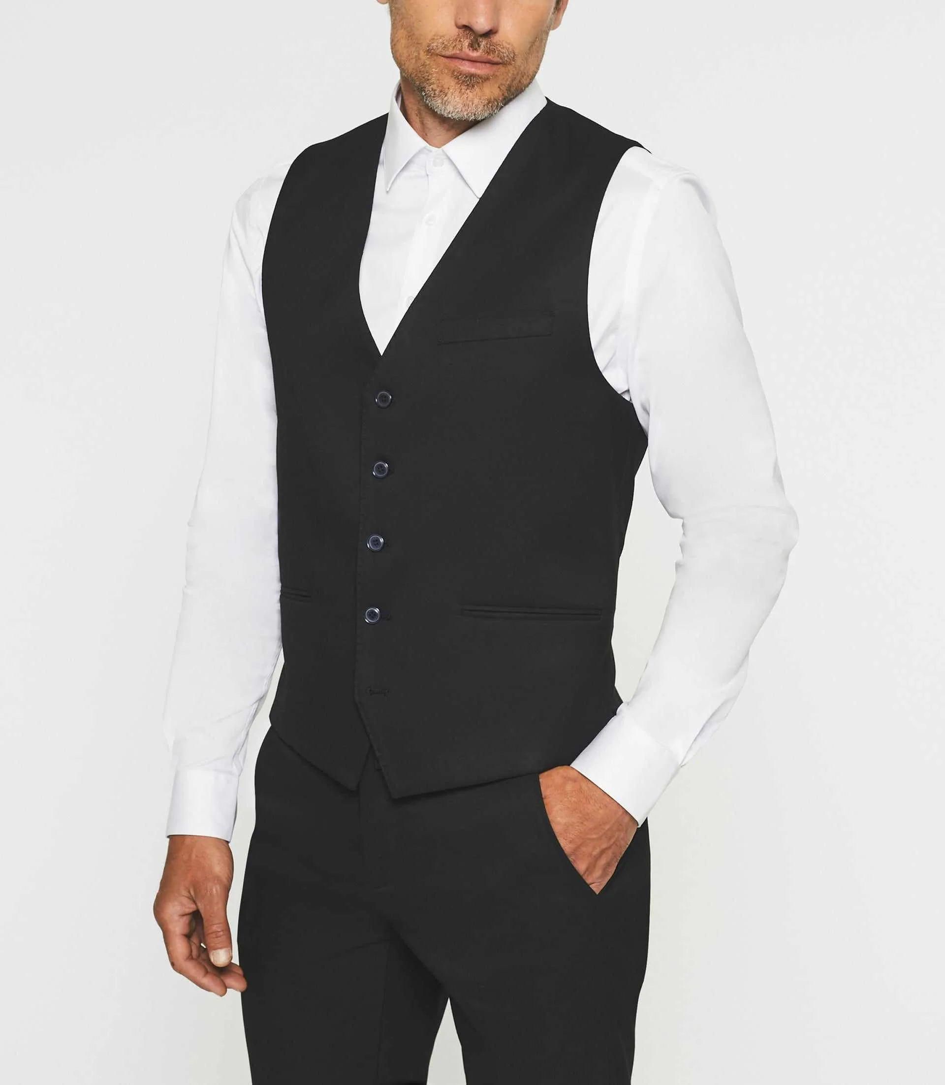 Gilet de costume noir XSOYEUX - Image 2