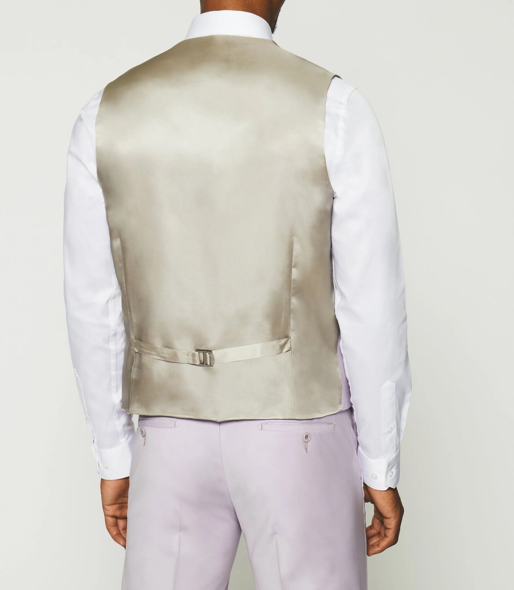 Gilet de costume en laine parme clair JFAVORI - Image 2