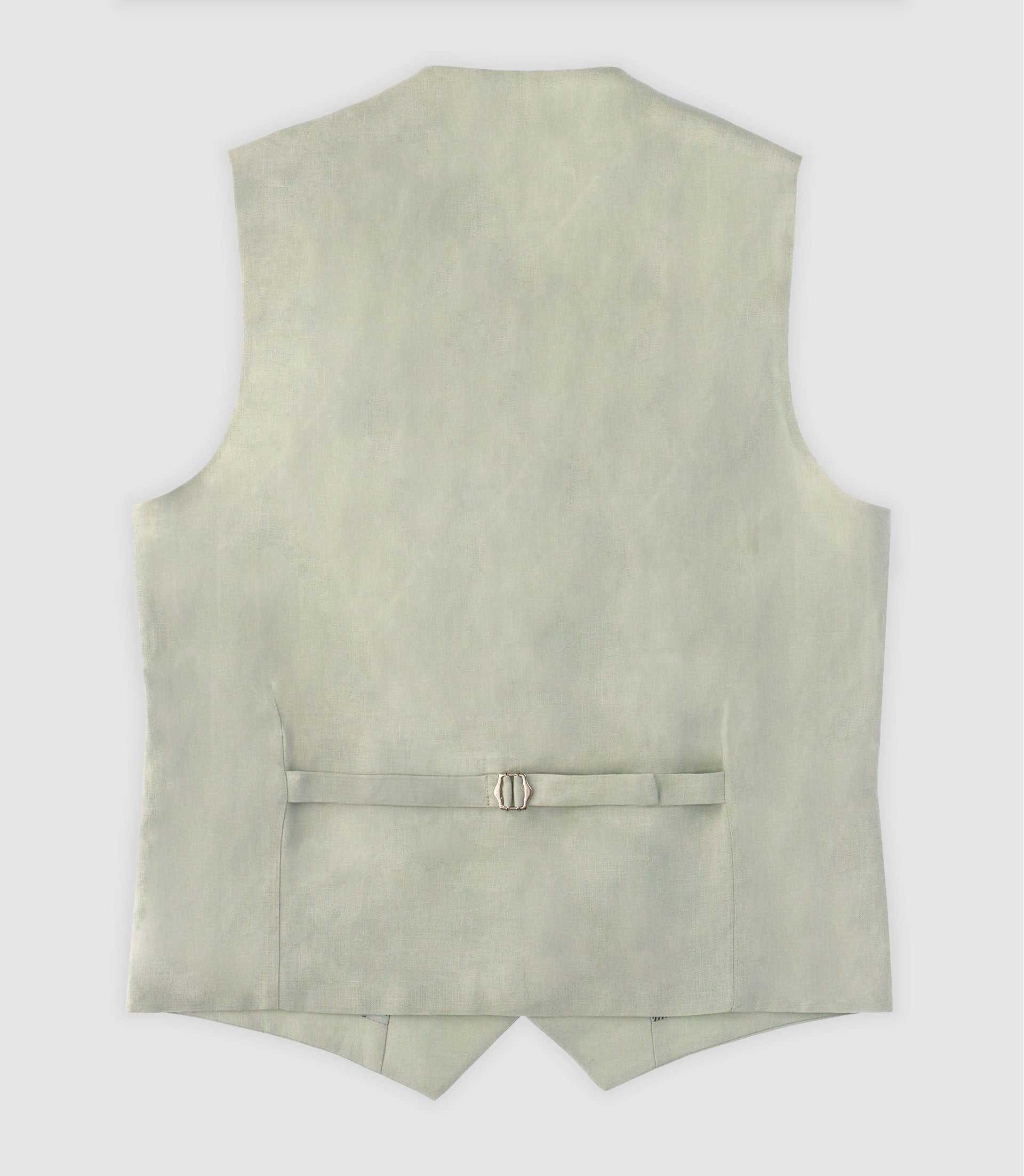 Gilet ville 100% lin vert eau - Image 2