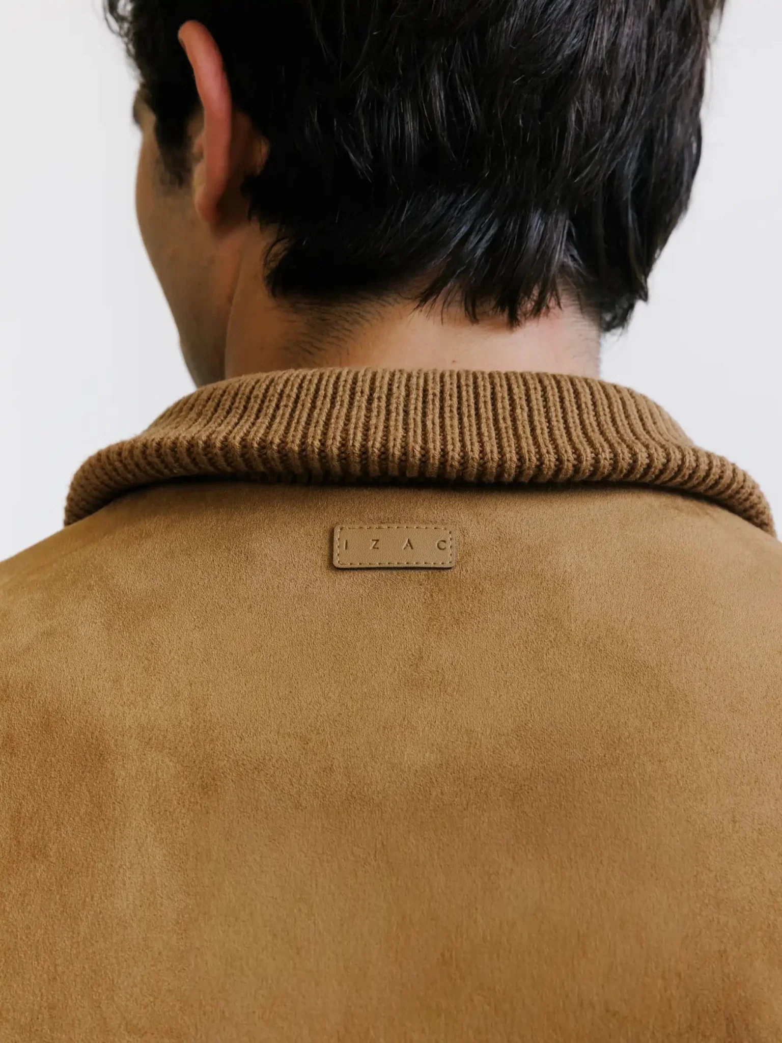 Gilet zippé bi-matière camel - Image 5