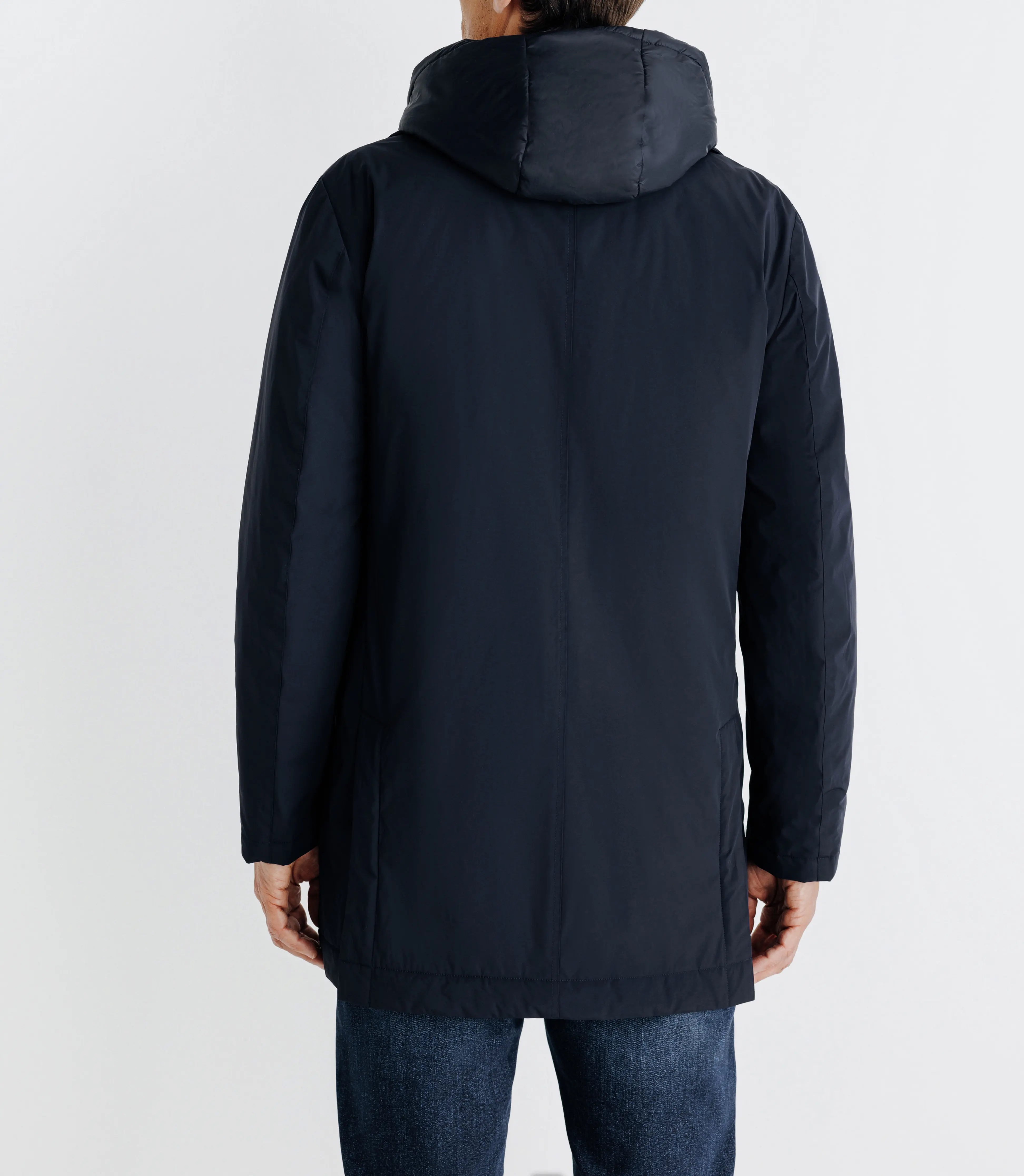 Manteau coupe-vent marine - Image 2