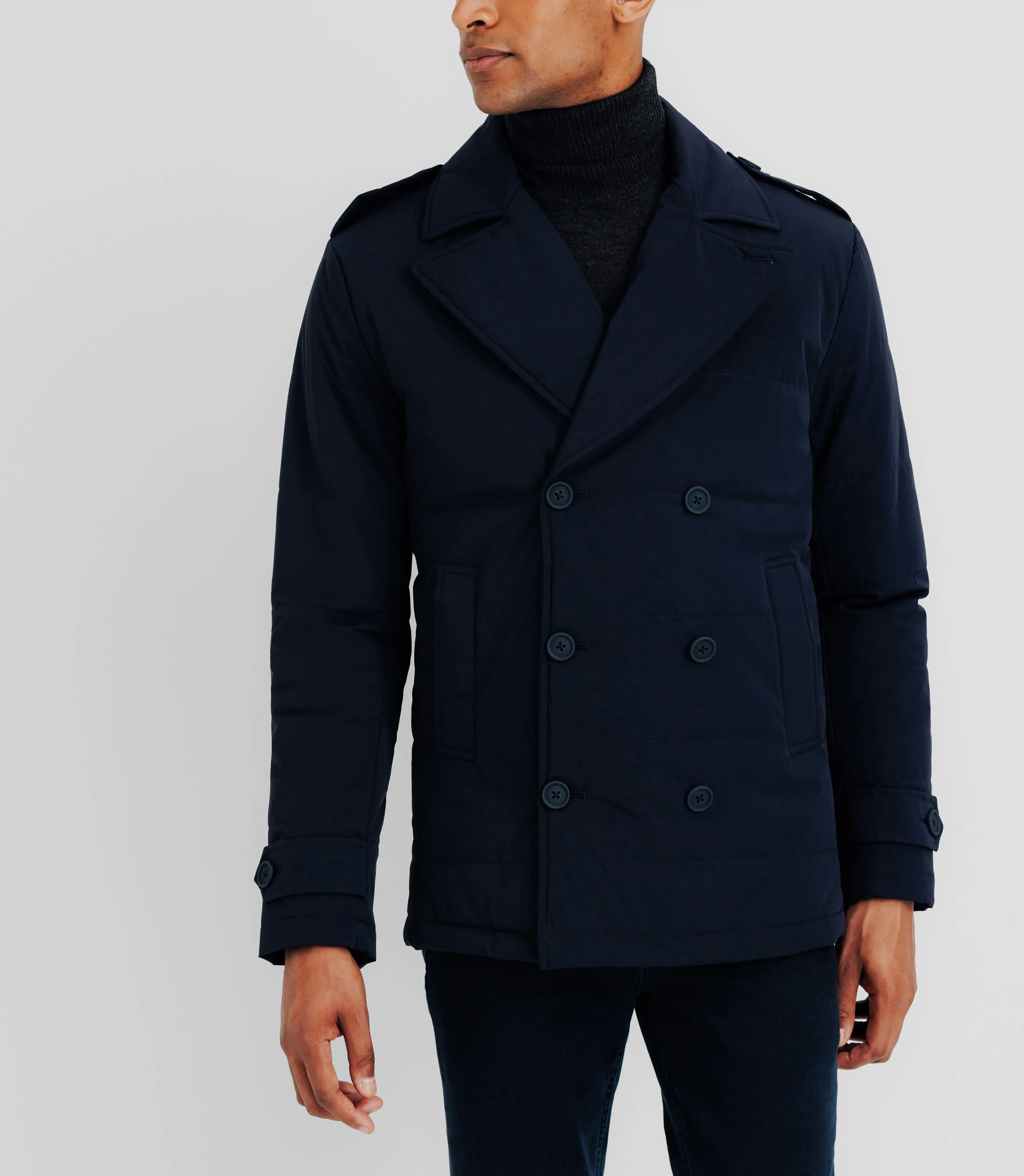 Manteau déperlant marine - Image 2