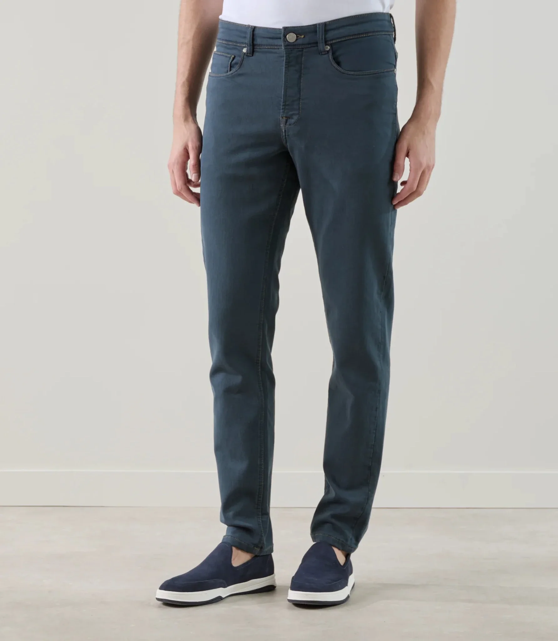 Jean 5 poches stretch bleu