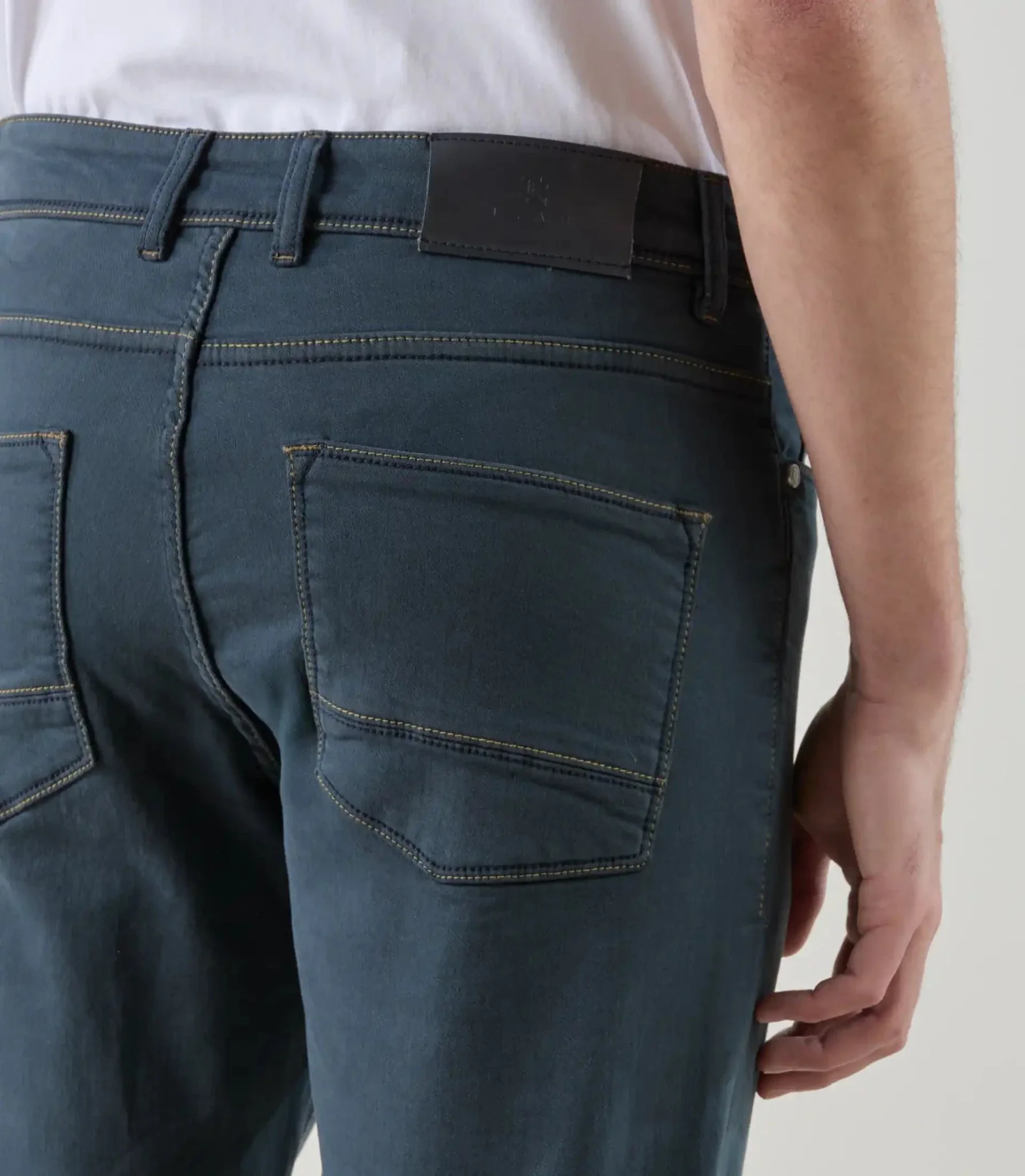 Jean 5 poches stretch bleu - Image 3