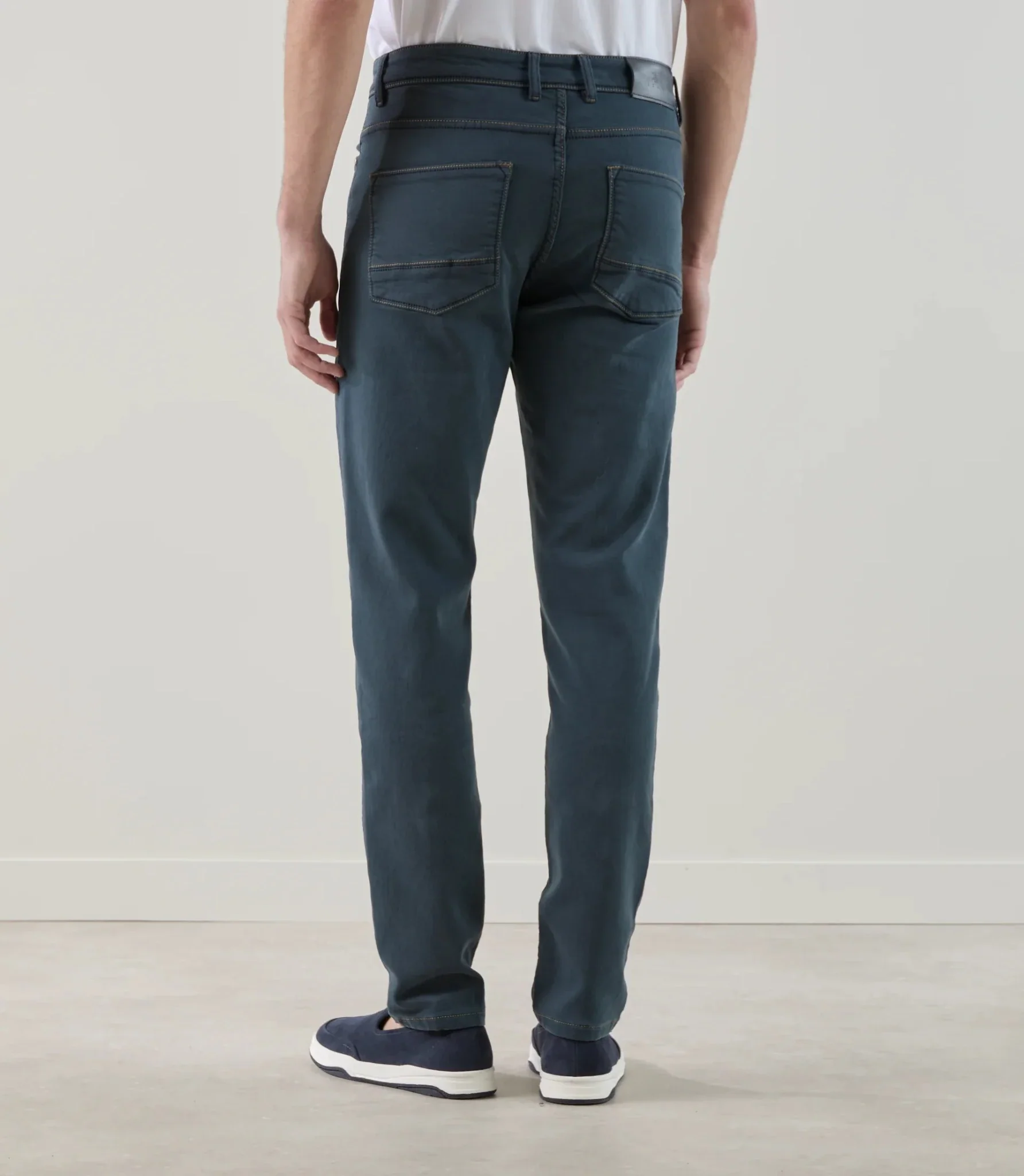 Jean 5 poches stretch bleu - Image 4