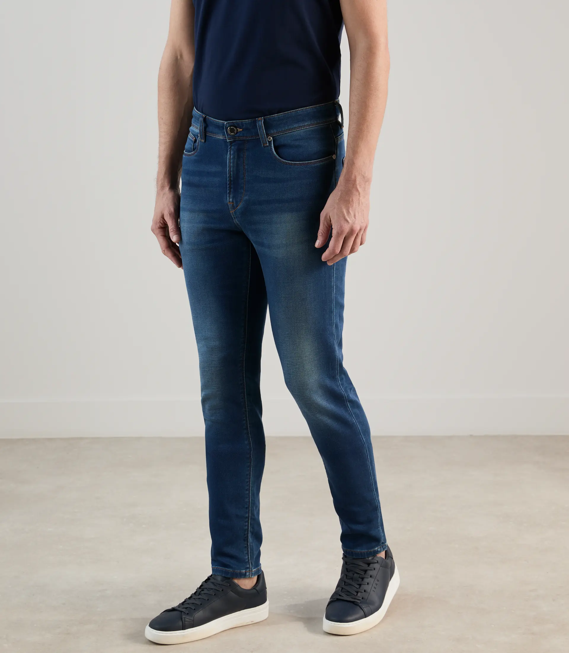 Jean 5 poches stretch bleu moyen