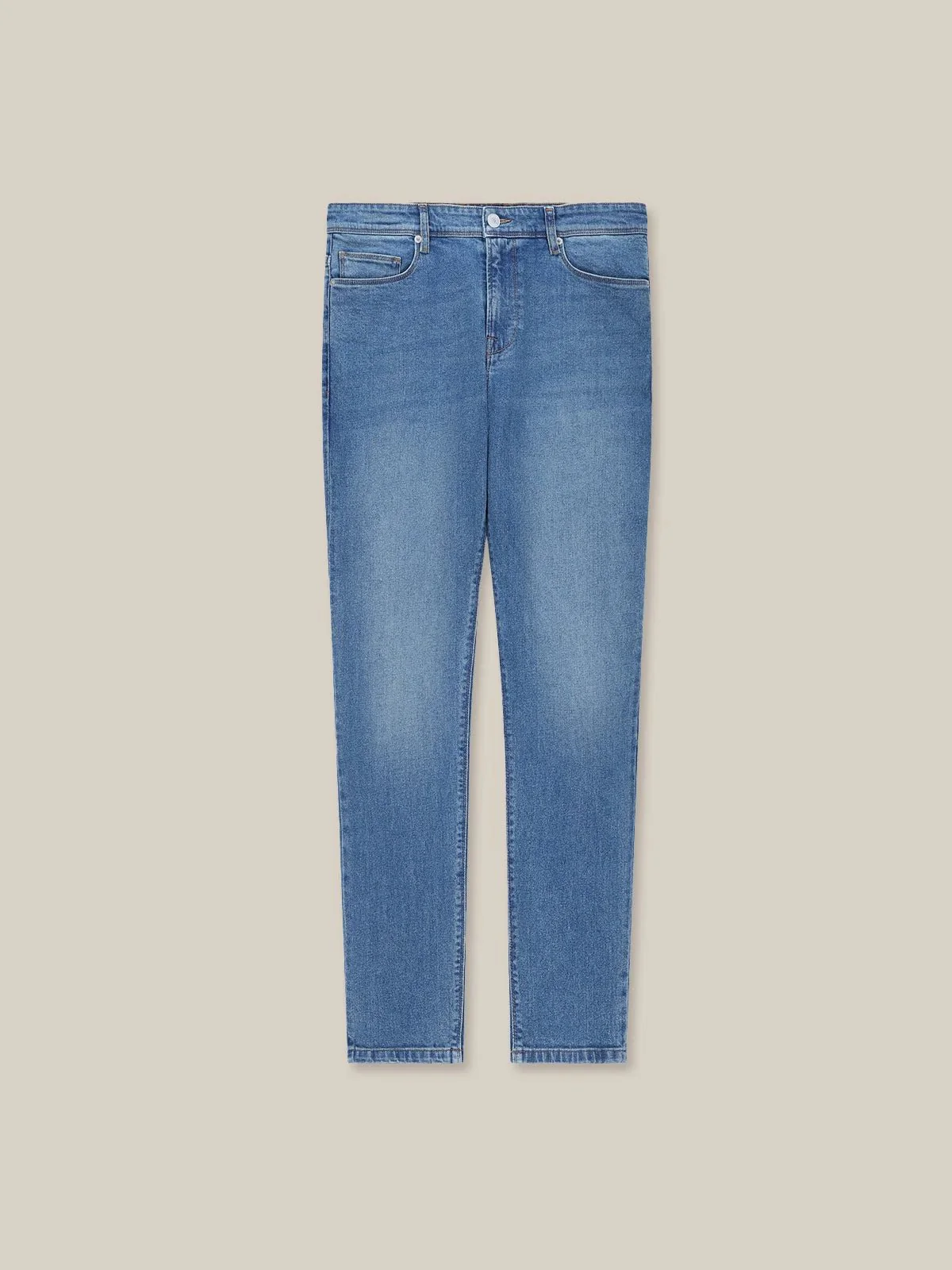 Jean coupe slim bleached