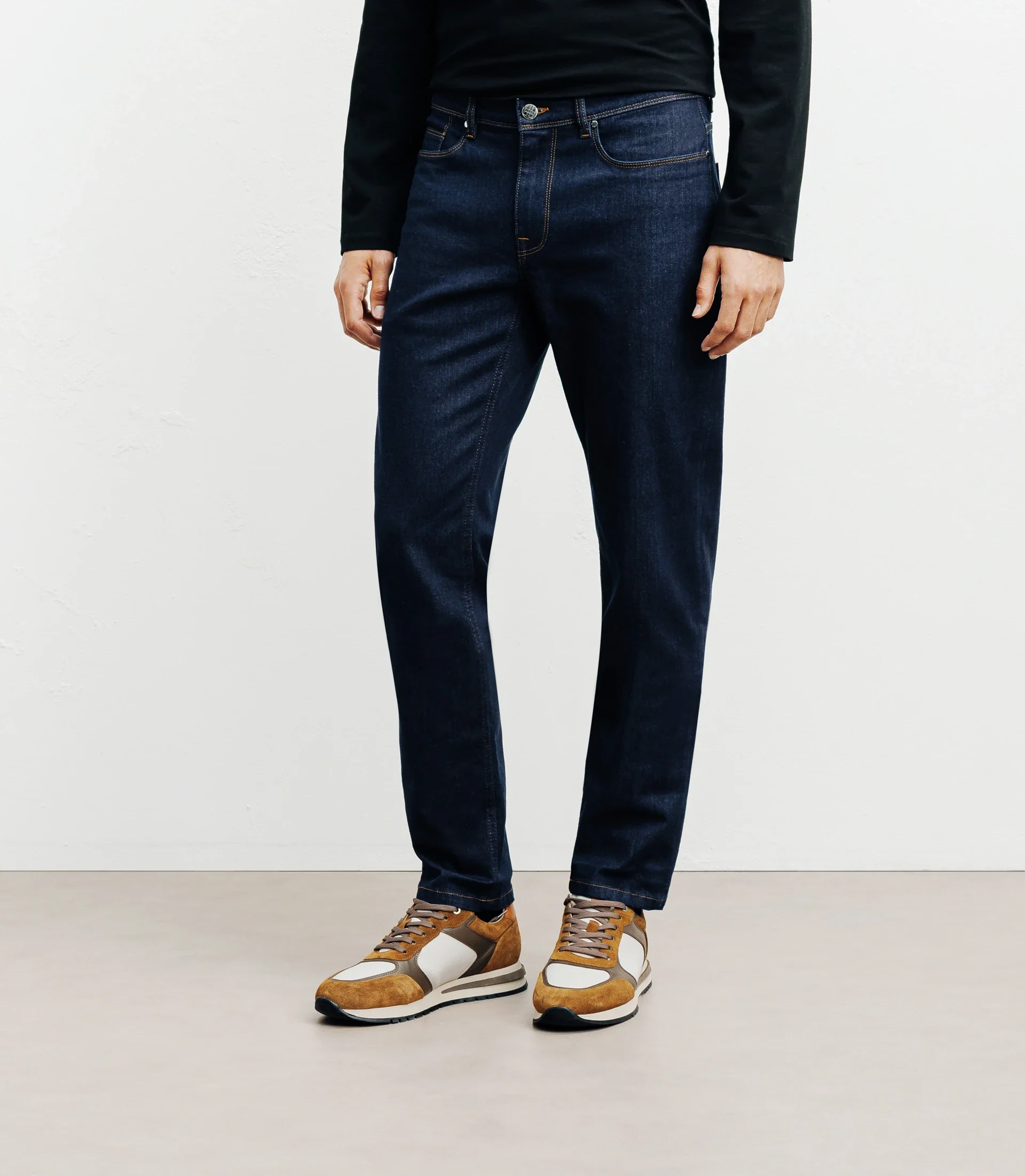Jean droit 5 poches brut