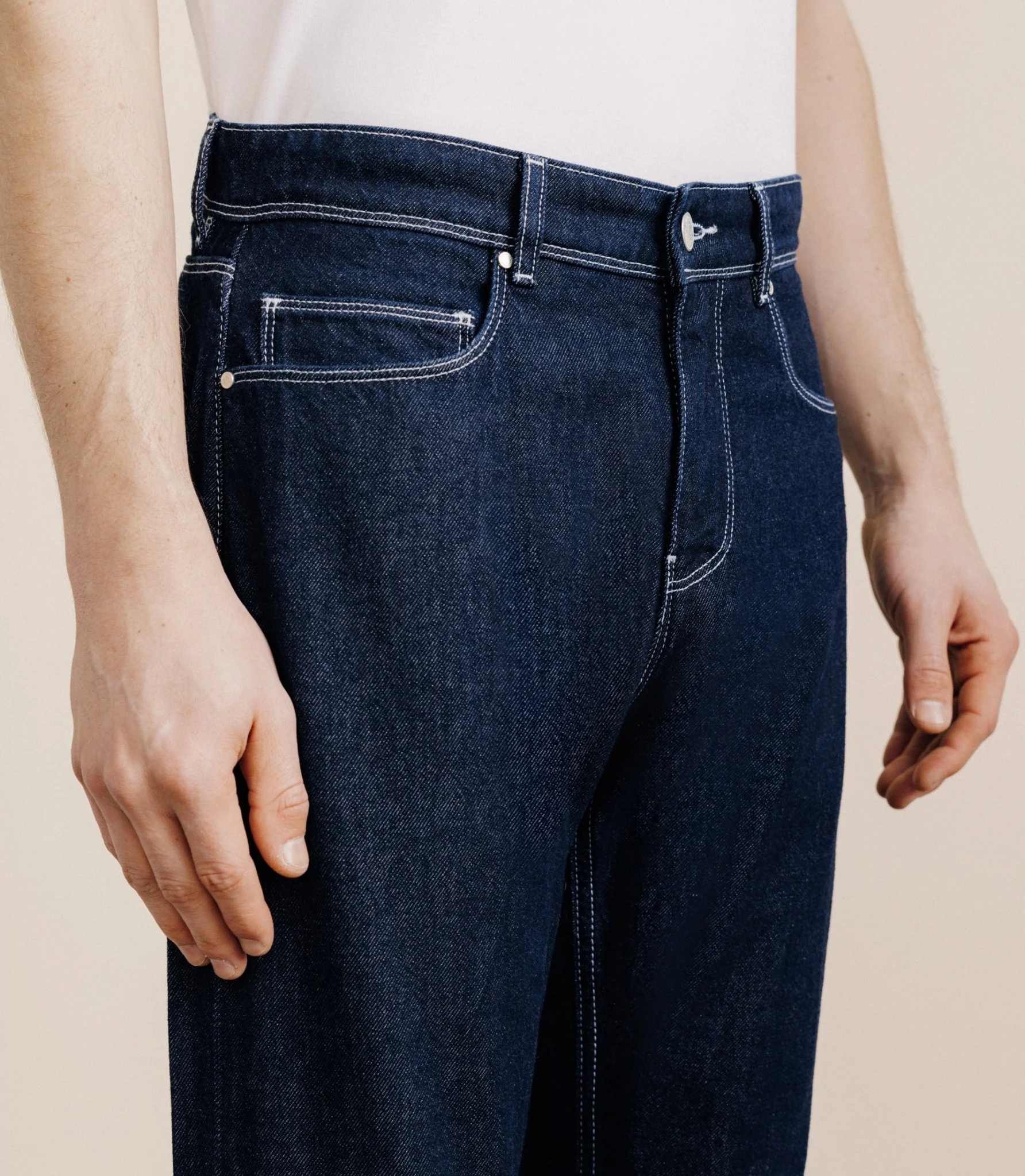 Jean droit bleu - Image 2