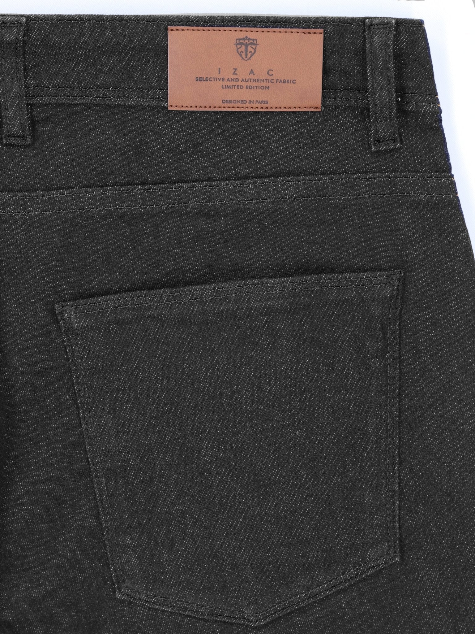 Jean regular 5 poches noir - Image 3