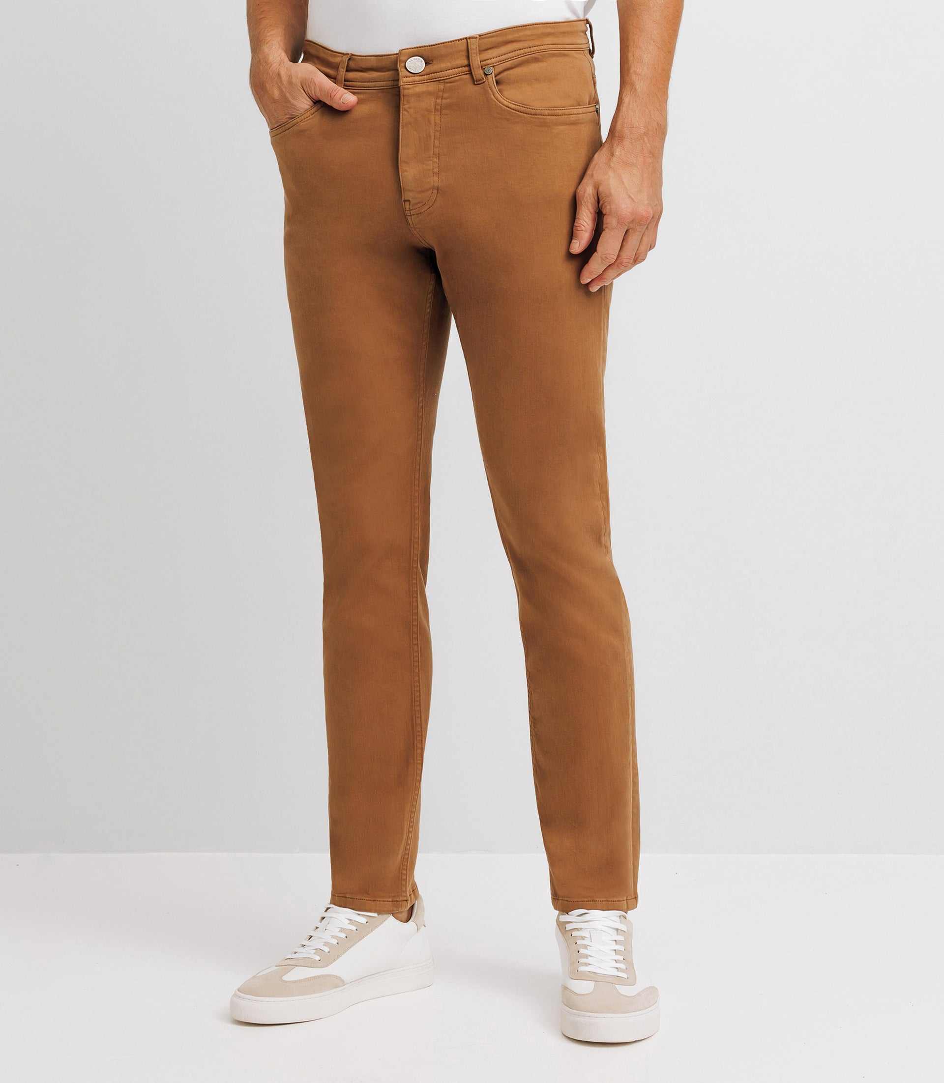 Jean confortable camel