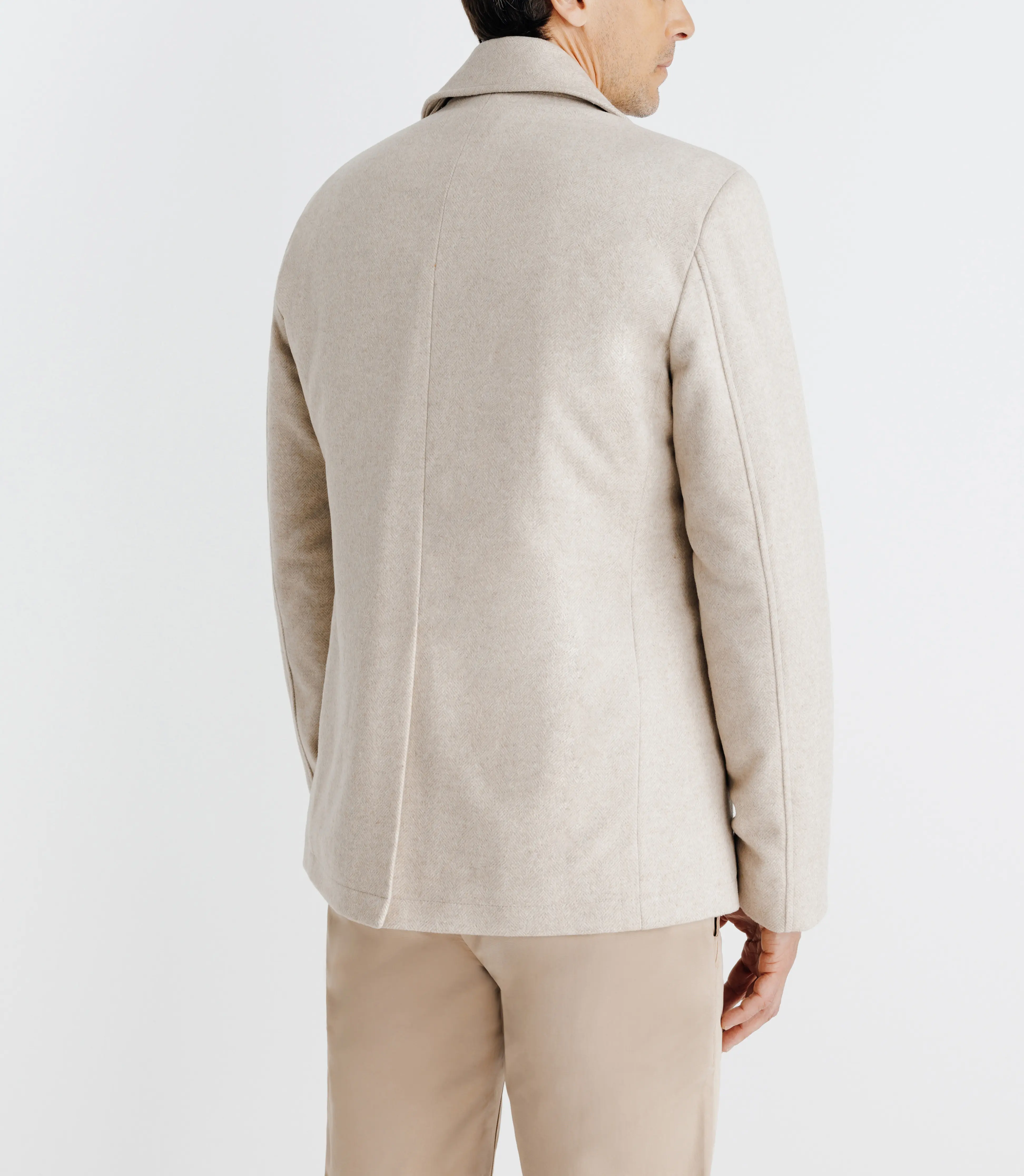 Manteau croisé beige - Image 5