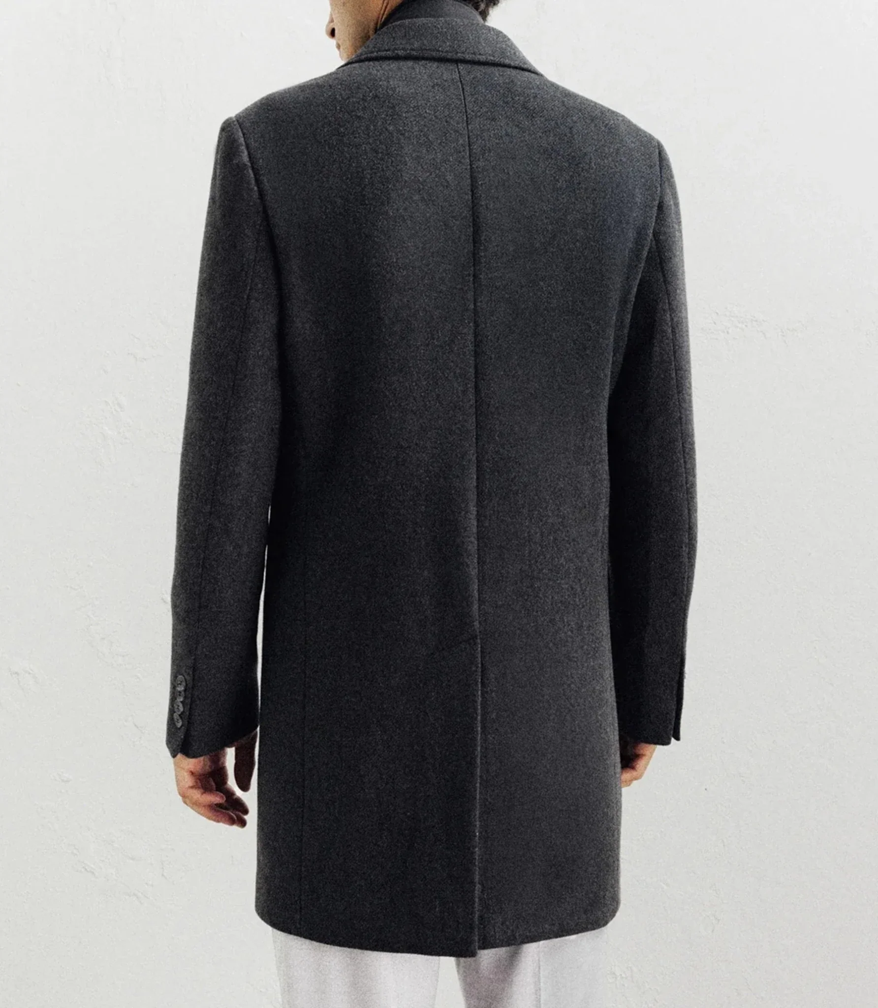 Manteau ville à parmenture amovible gris foncé - Image 4