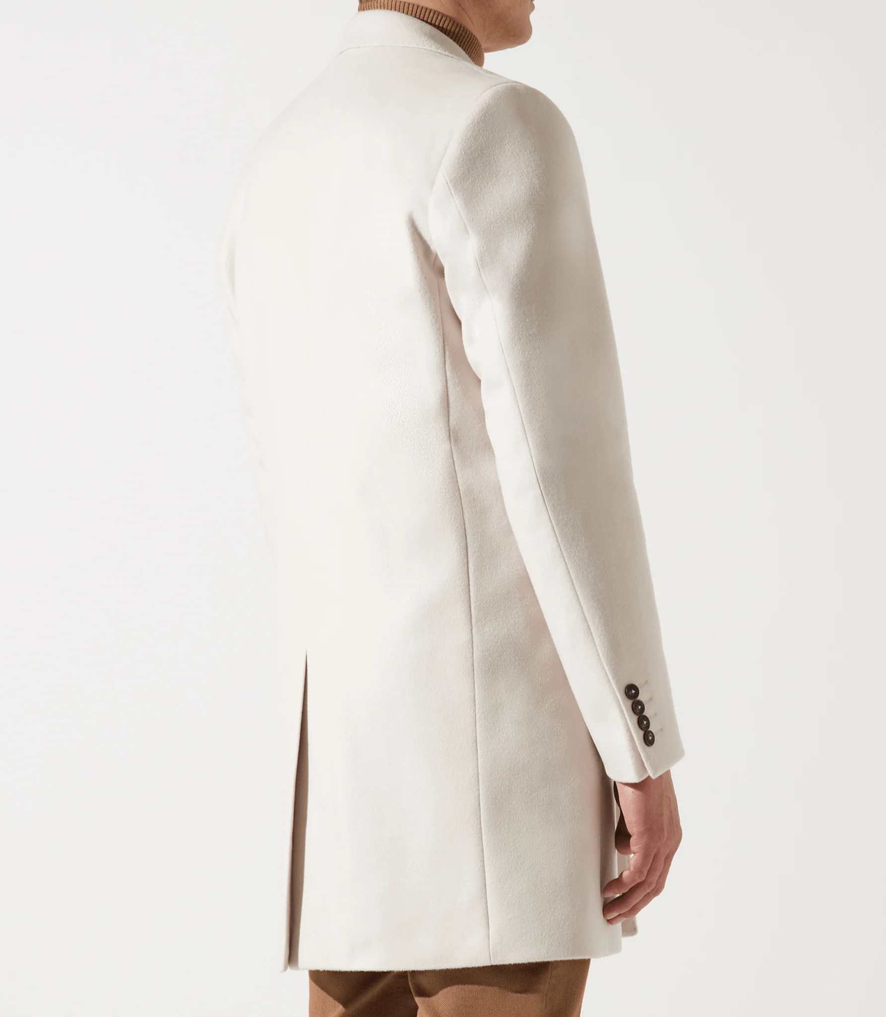 Manteau en laine cachemire écru INDALECIO - Image 4