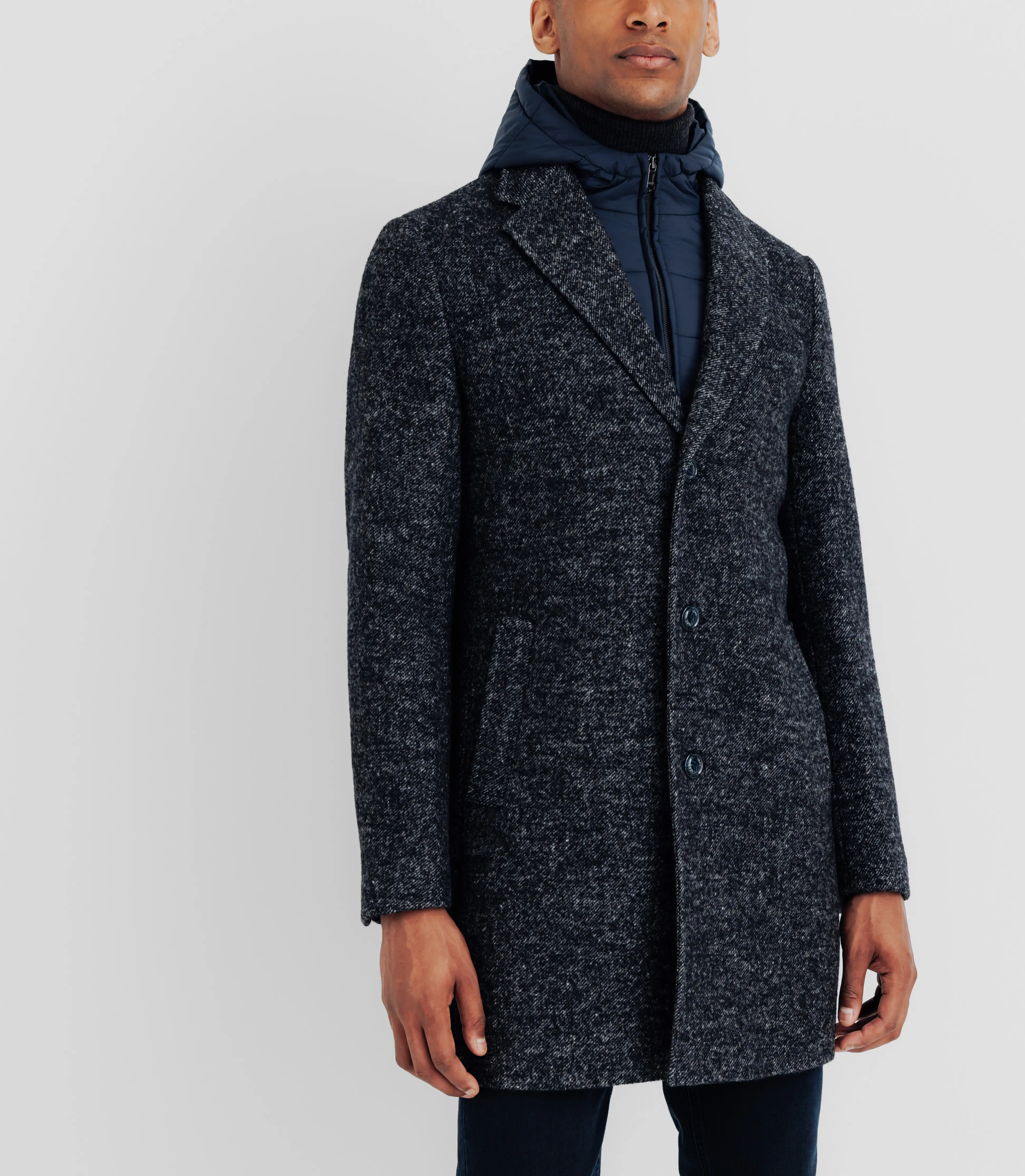Manteau ville parementure amovible marine - Image 2