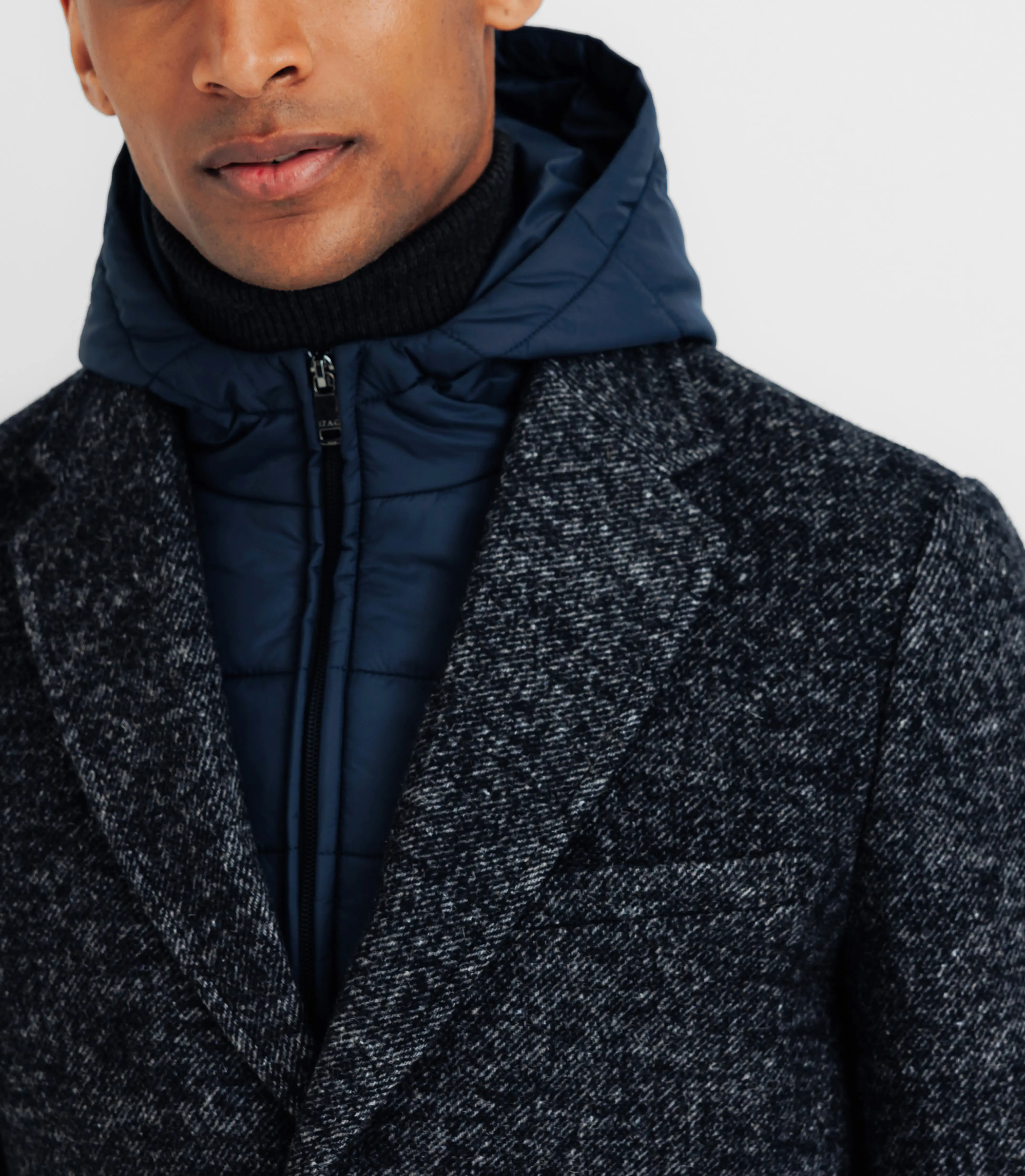 Manteau ville parementure amovible marine - Image 3