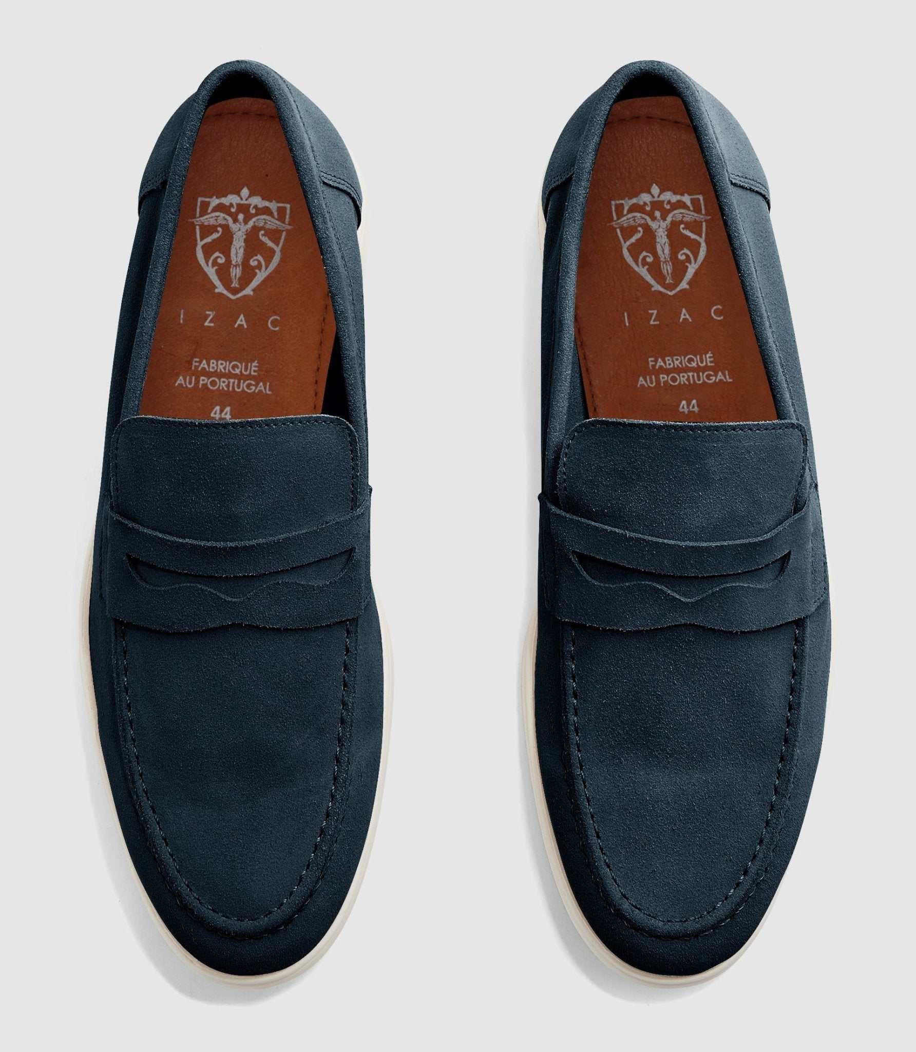 Mocassin en daim bleu EMILE - Image 5