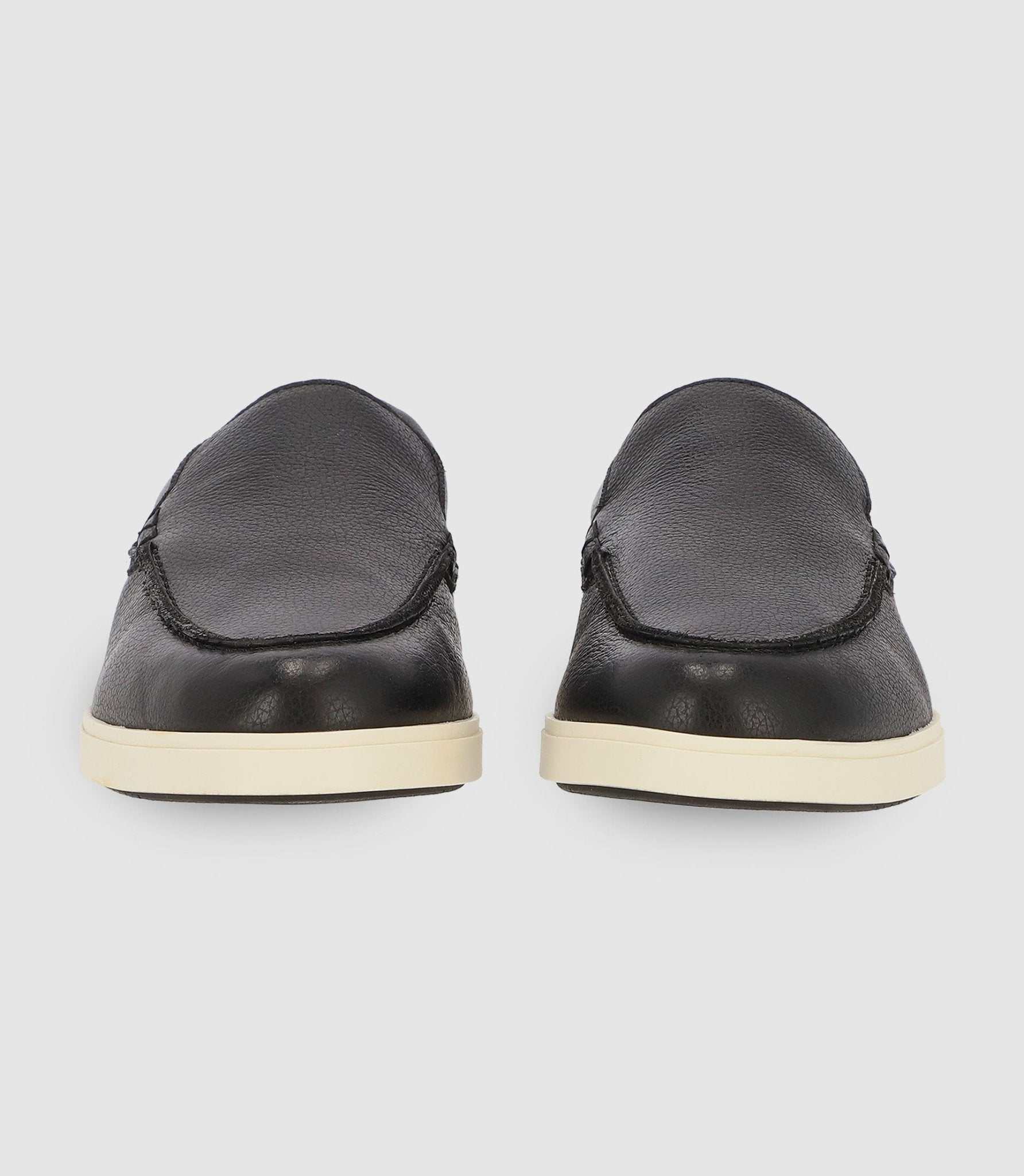 Mocassins en cuir noir - Image 2
