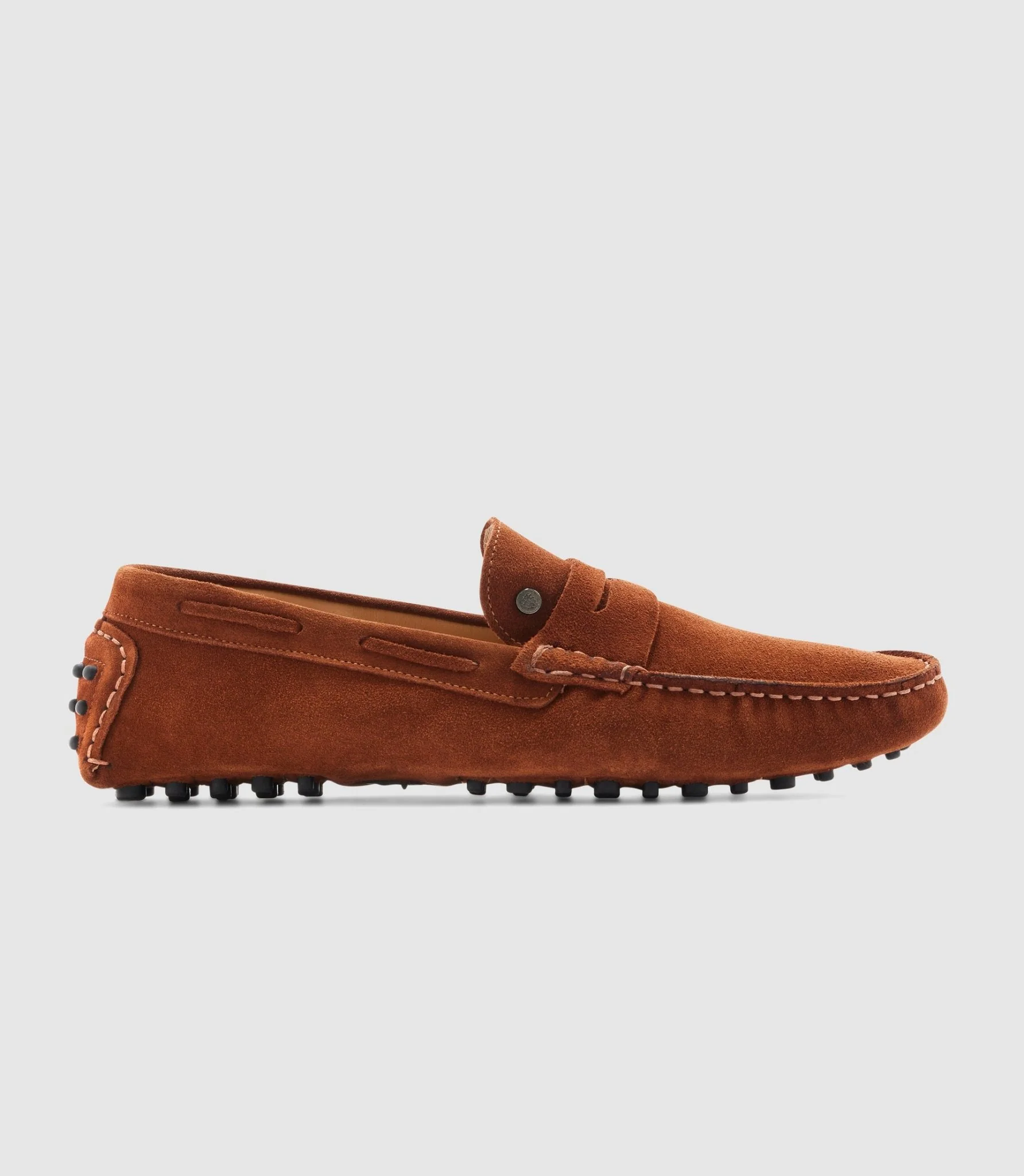 Mocassin en cuir velours camel "Eros"
