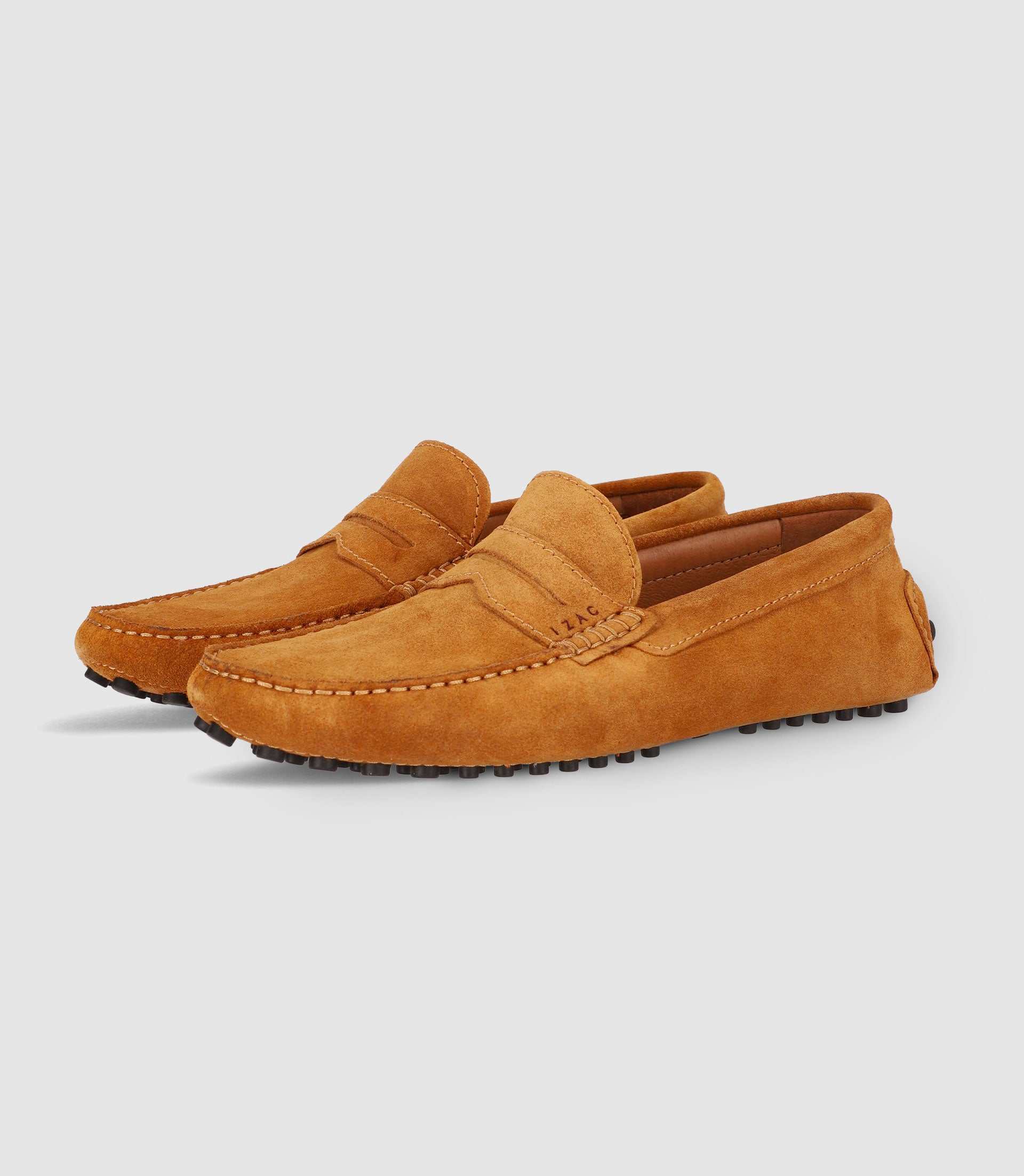 Mocassin en croute velours CAMEL - Image 2