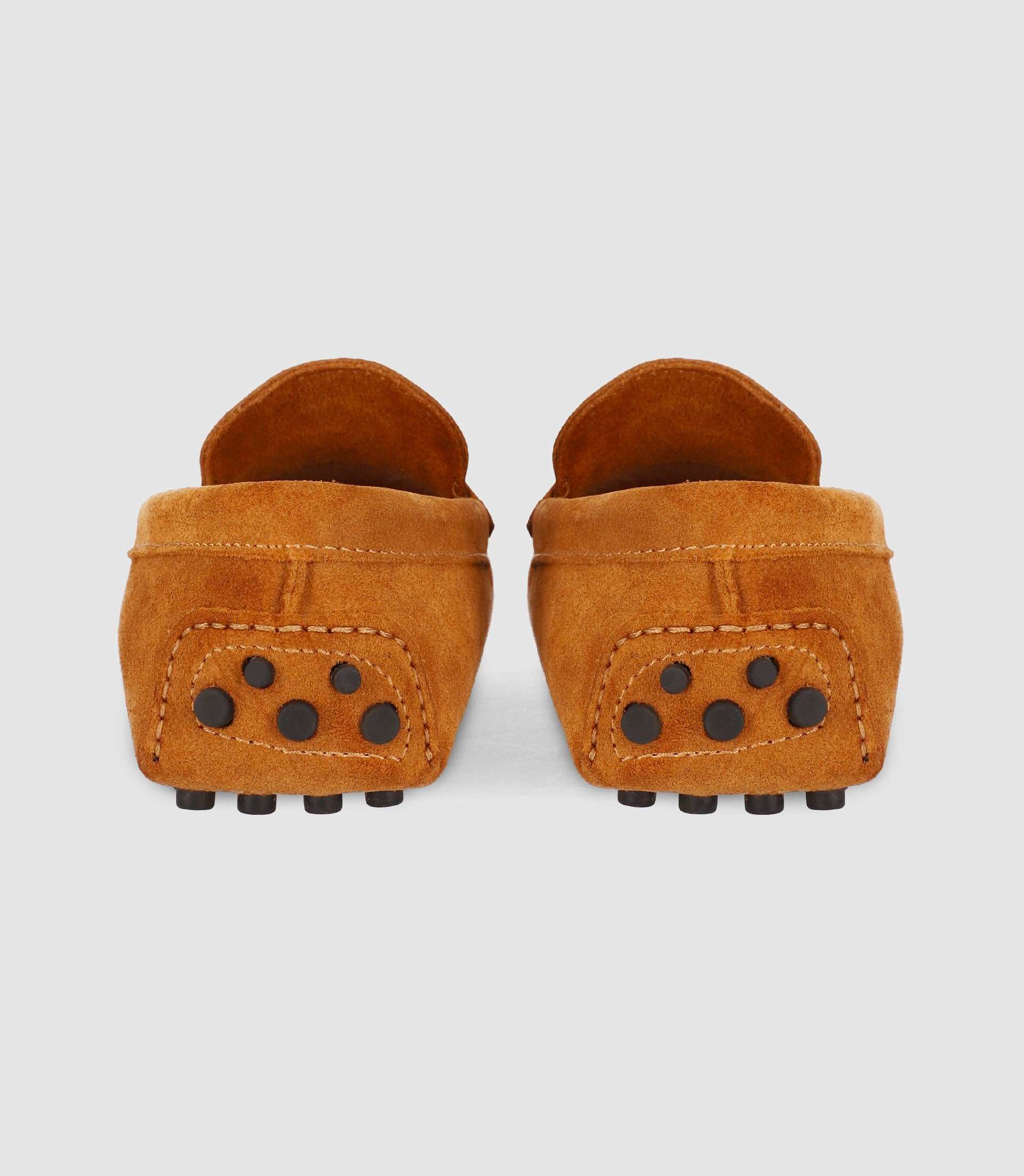 Mocassin en croute velours CAMEL - Image 4