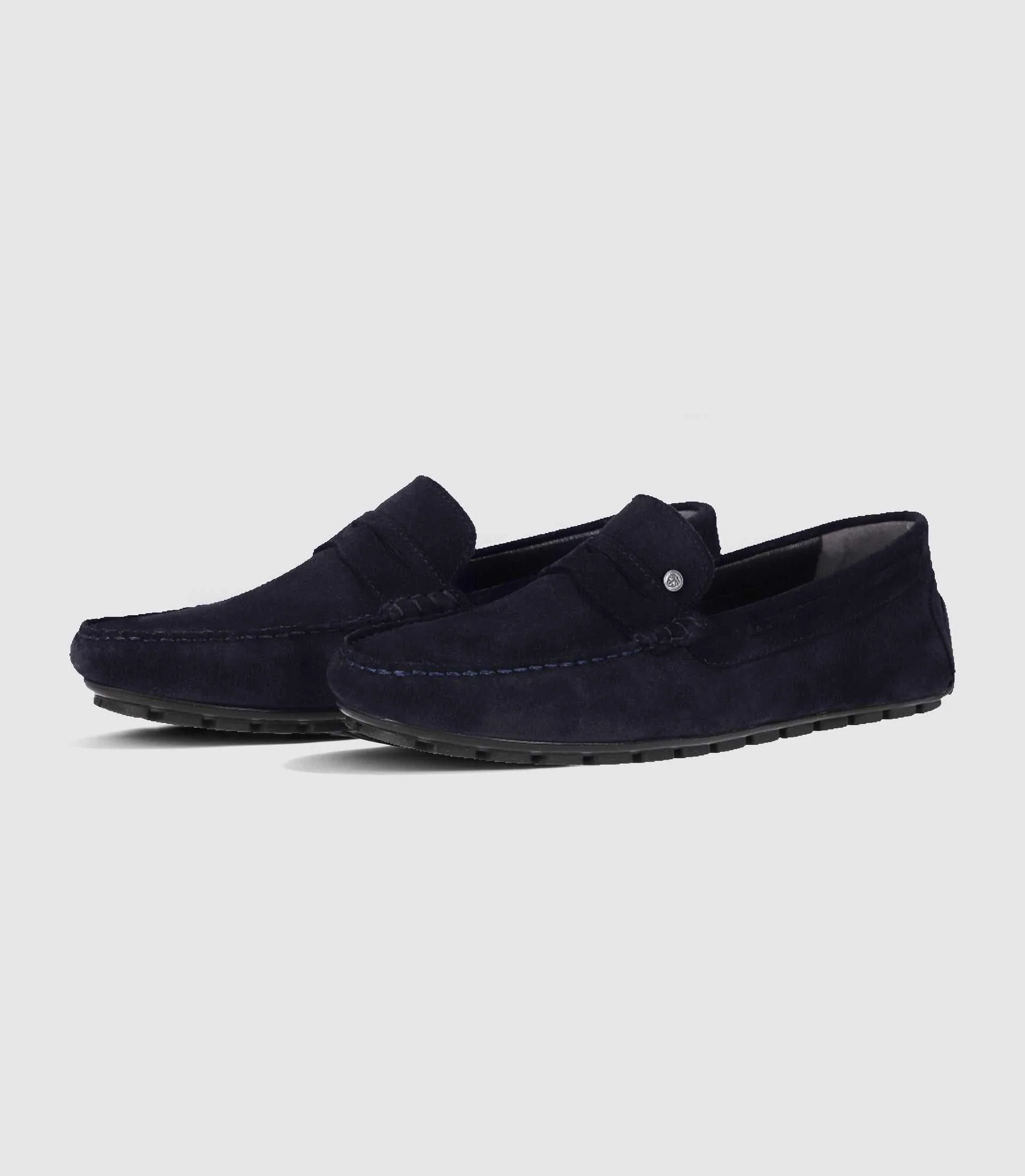 Mocassins en velours marine - Image 3