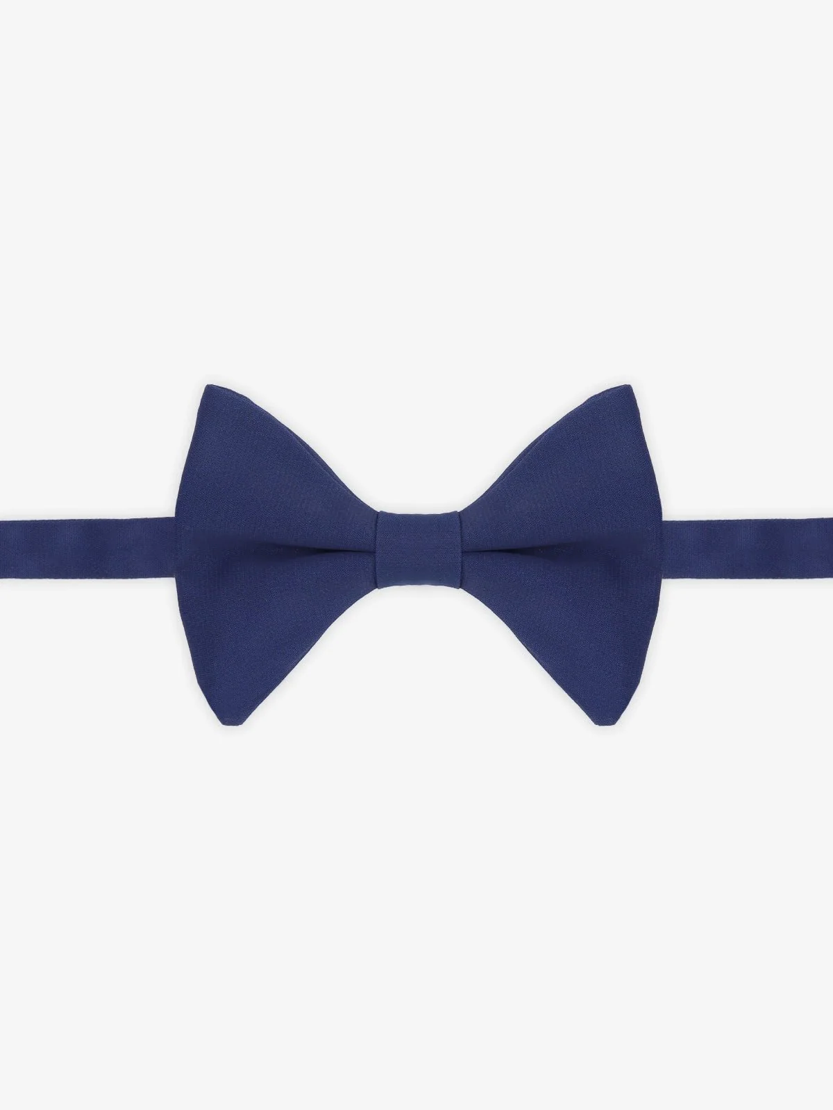 Nœud papillon uni bleu